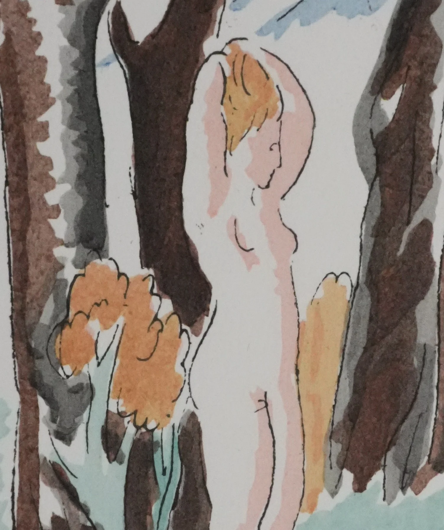 Adolphe FEDER : Nue dans la forêt, Lithographie originale signée - Image 5