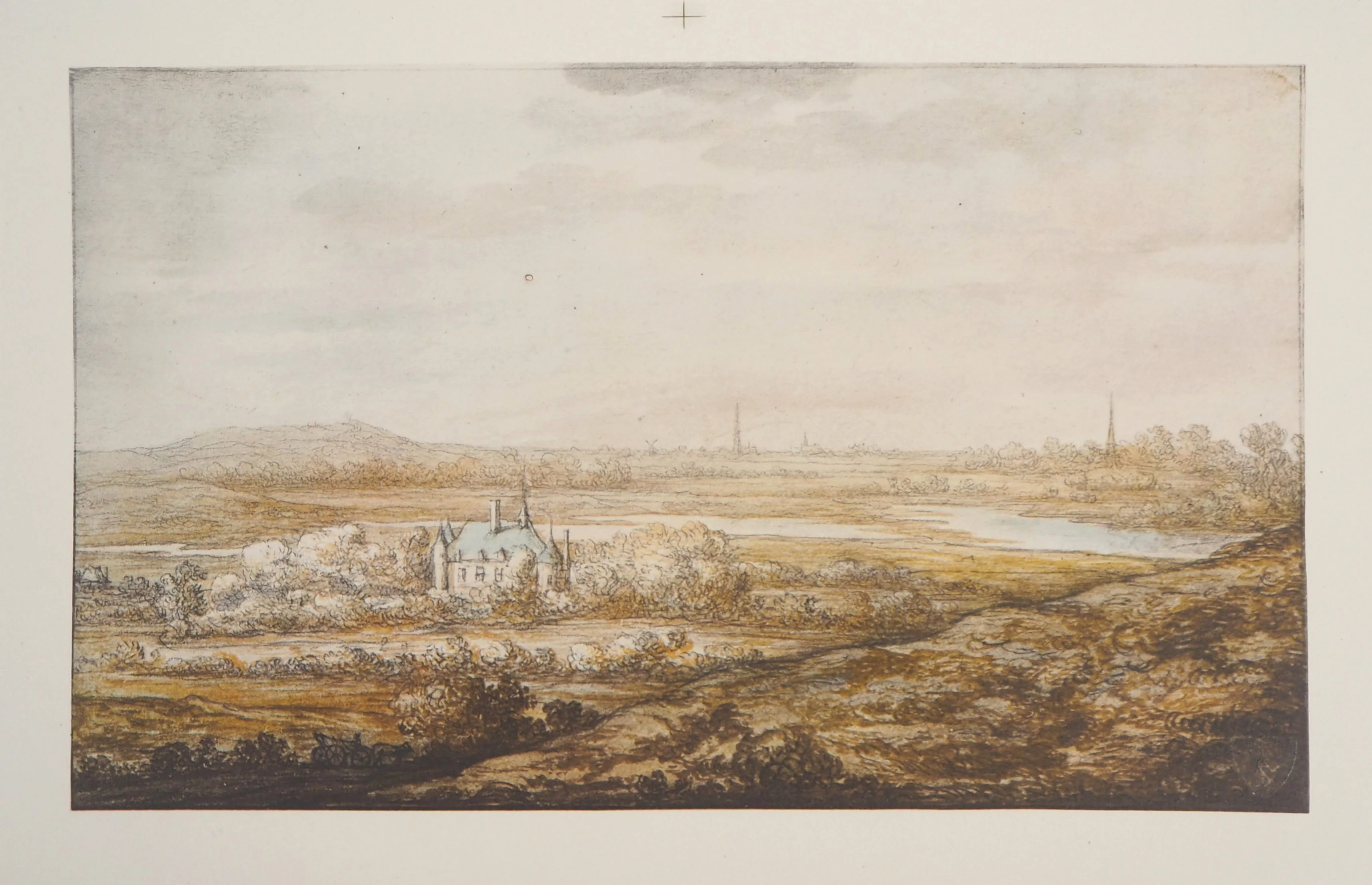 Aelbert CUYP : Vue d'une ville néerlandaise, Lithographie