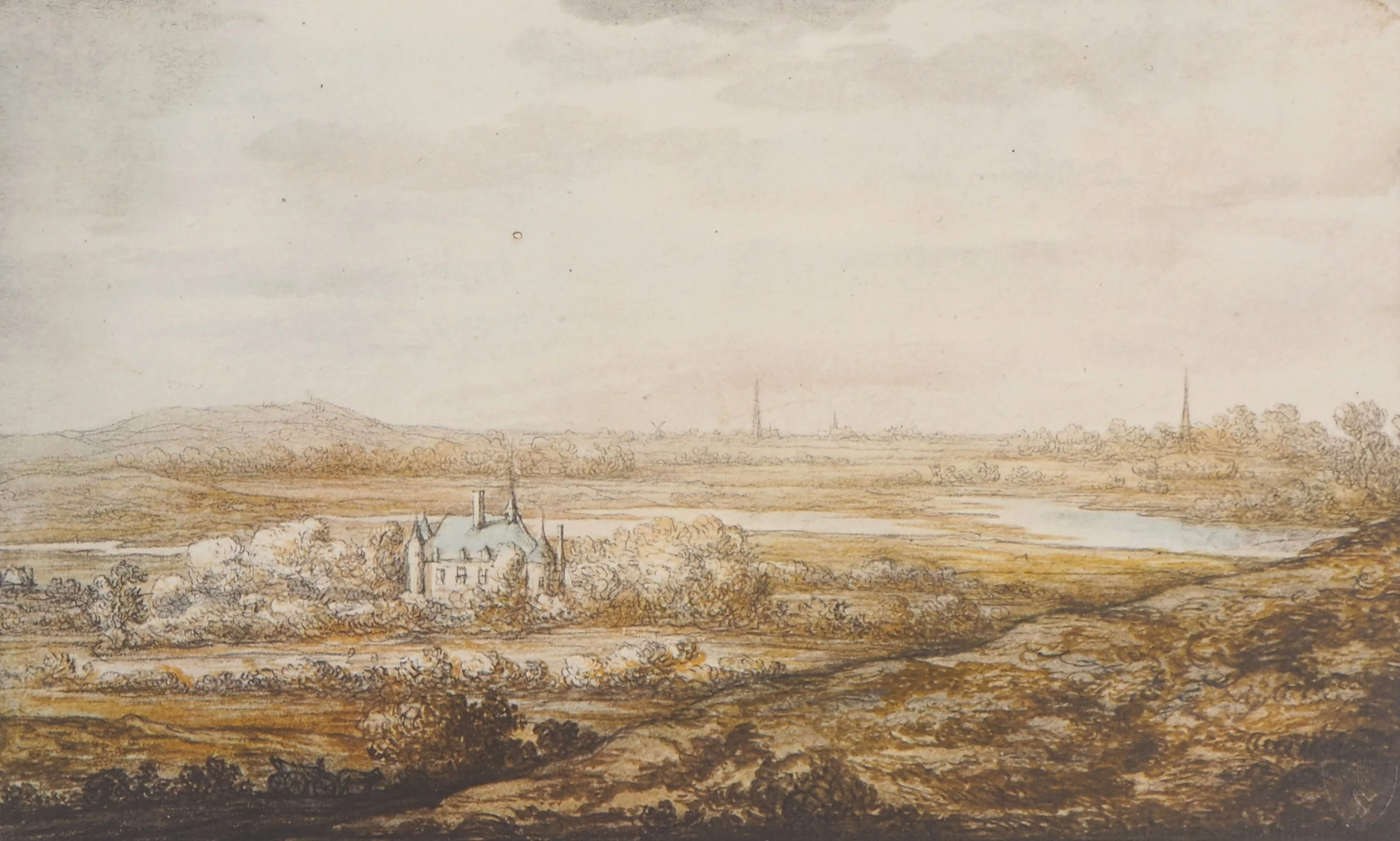 Aelbert CUYP : Vue d'une ville néerlandaise, Lithographie - Image 2