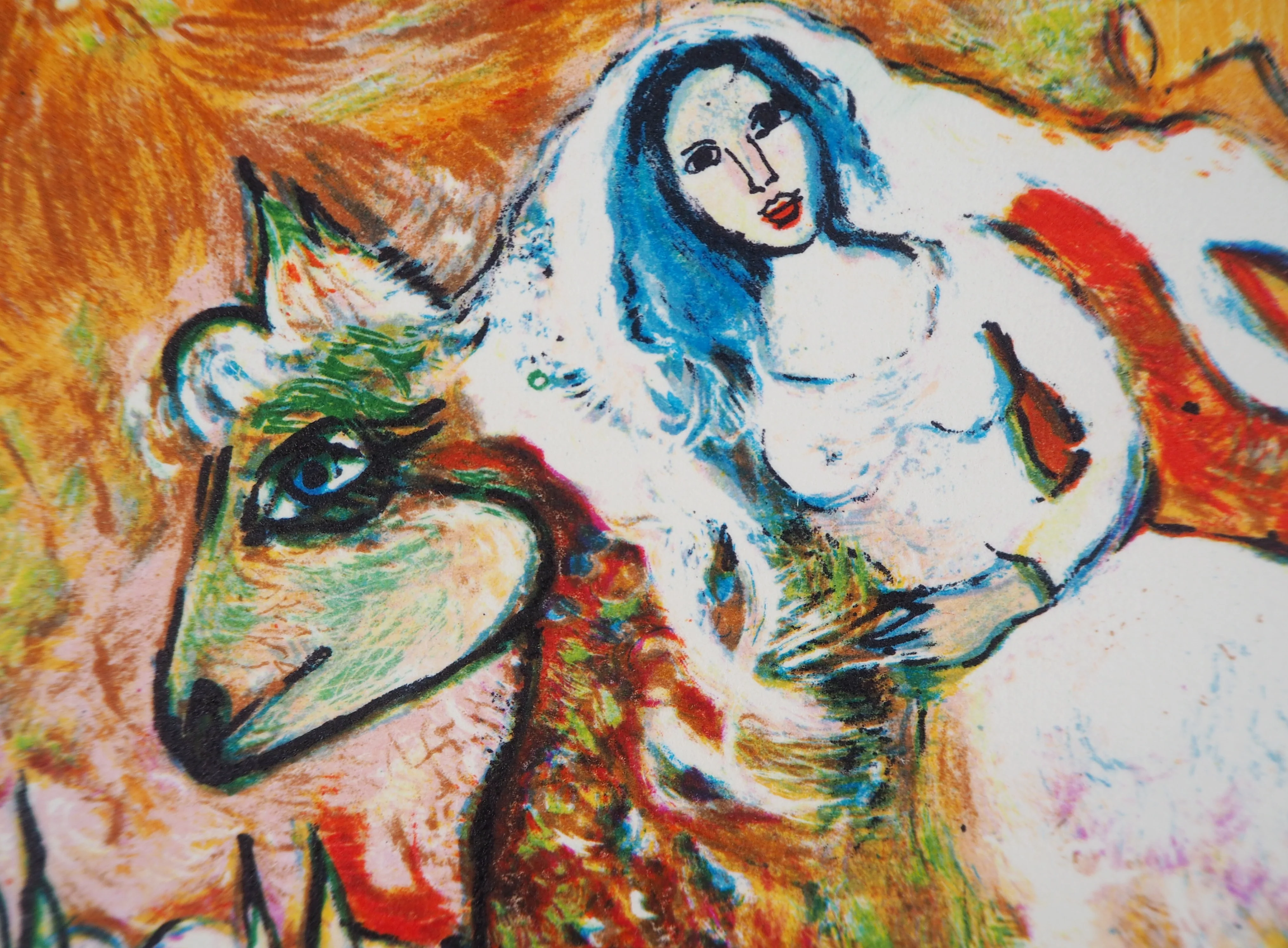 Alain RAYA SORKINE : La mariée à cheval, Lithographie originale signée - Image 5