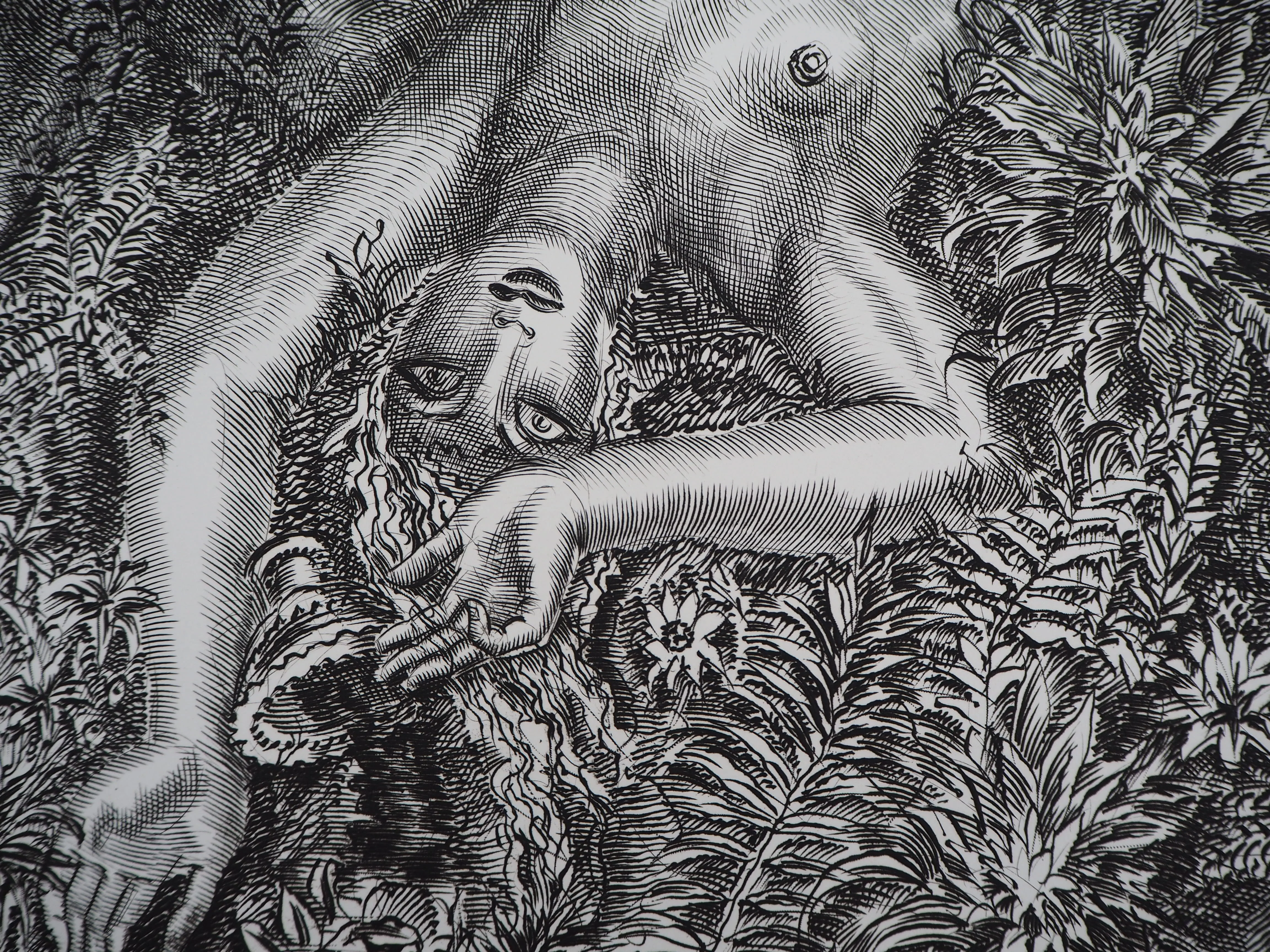 Albert DECARIS : Femme et faune, Gravure originale signée - Image 4