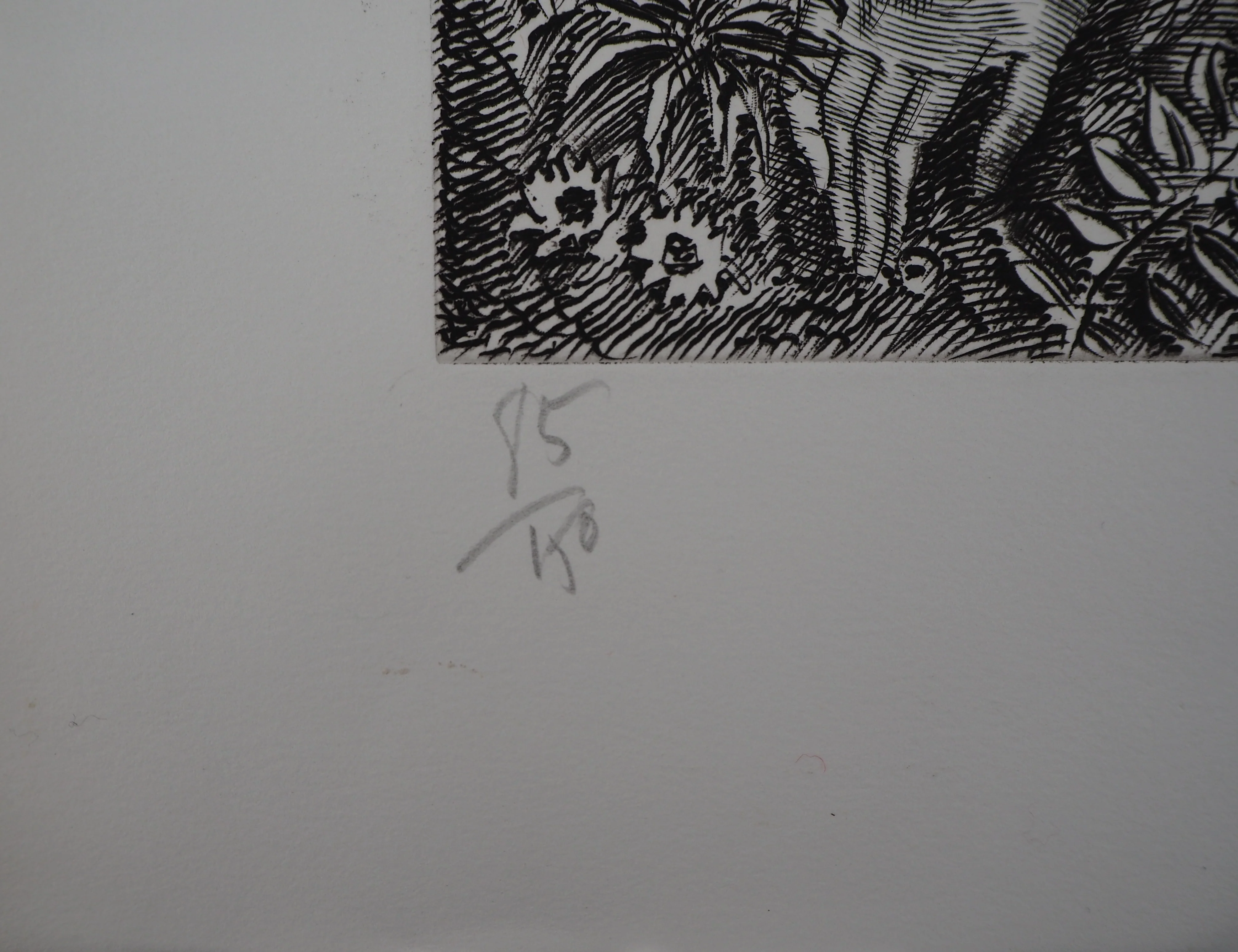 Albert DECARIS : Femme et faune, Gravure originale signée - Image 7