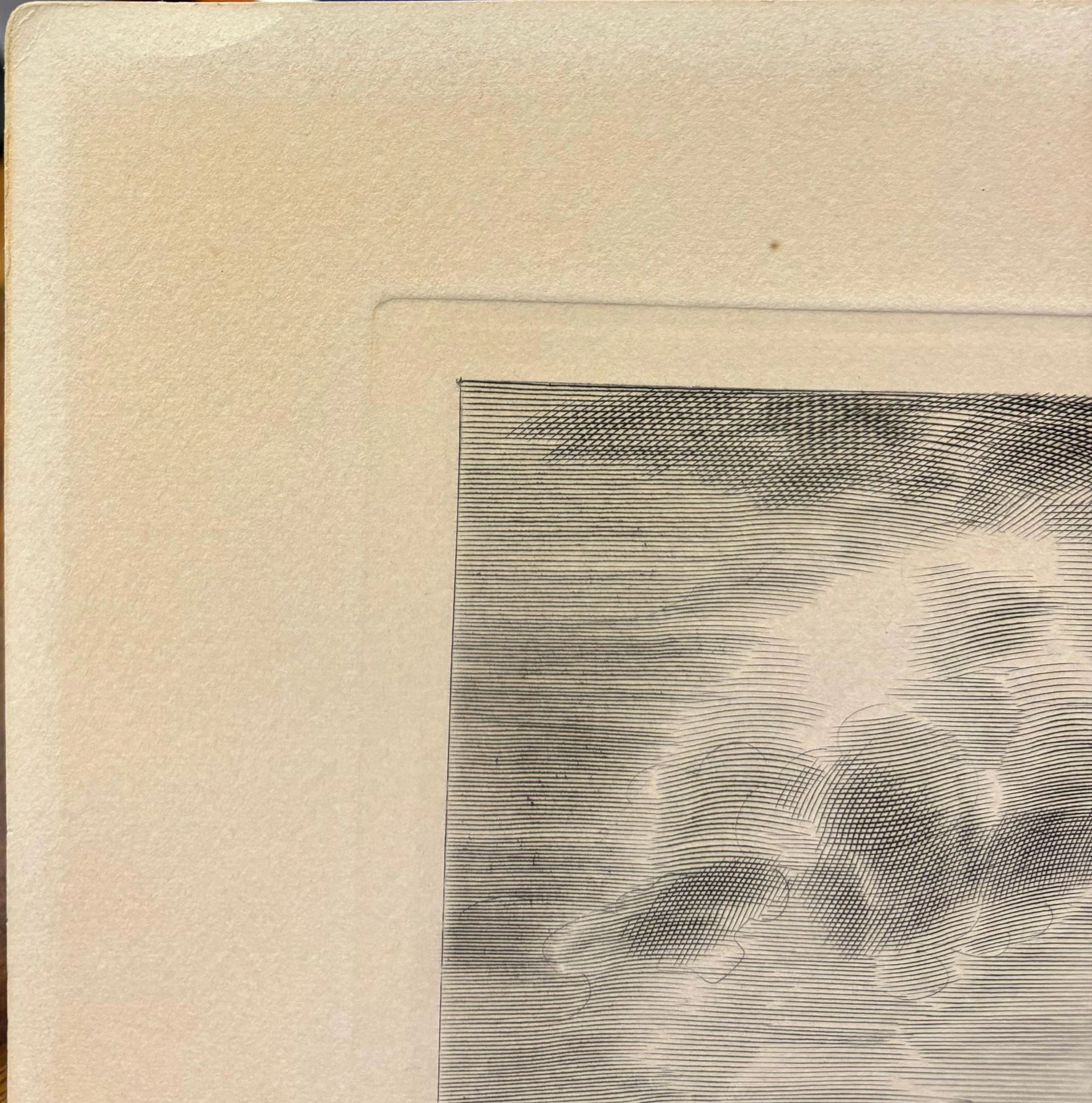 Albert DECARIS : Vue sur Paris, Gravure originale signée - Image 6