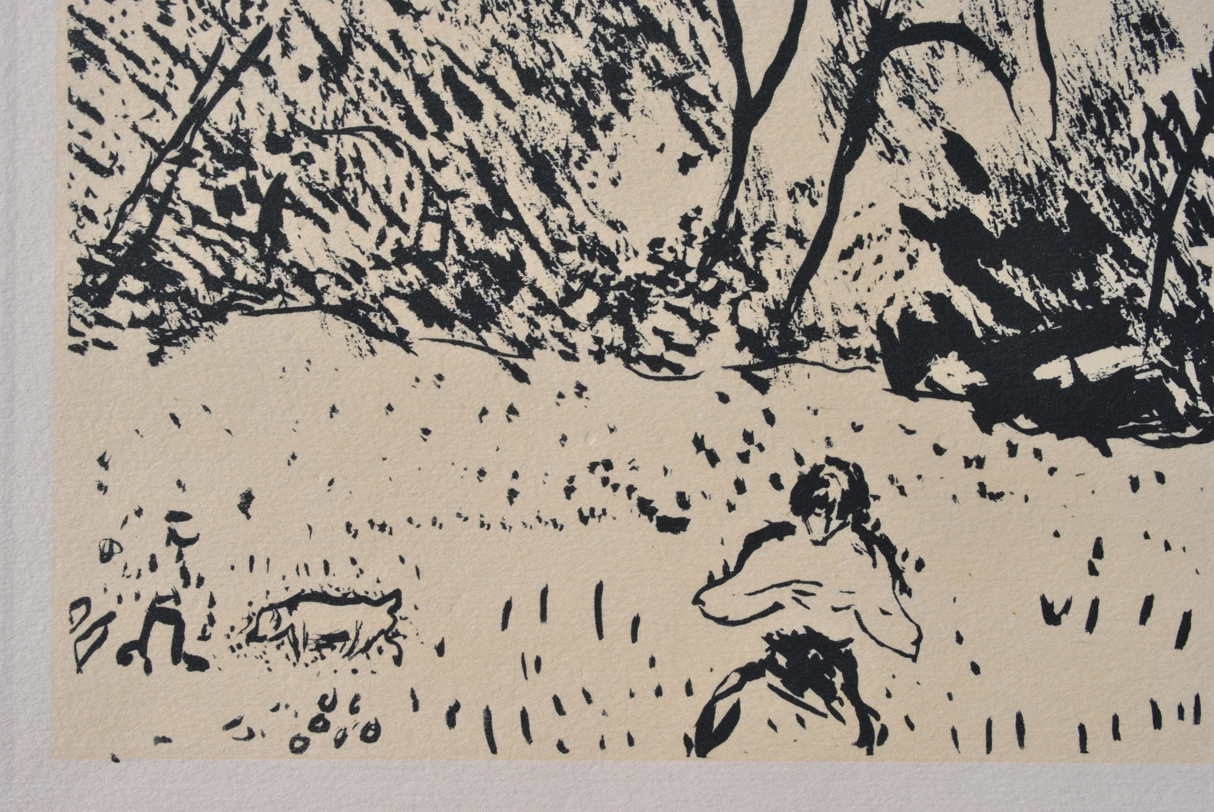 Albert MARQUET : Petit parc de région parisienne, Gravure signée - Image 4