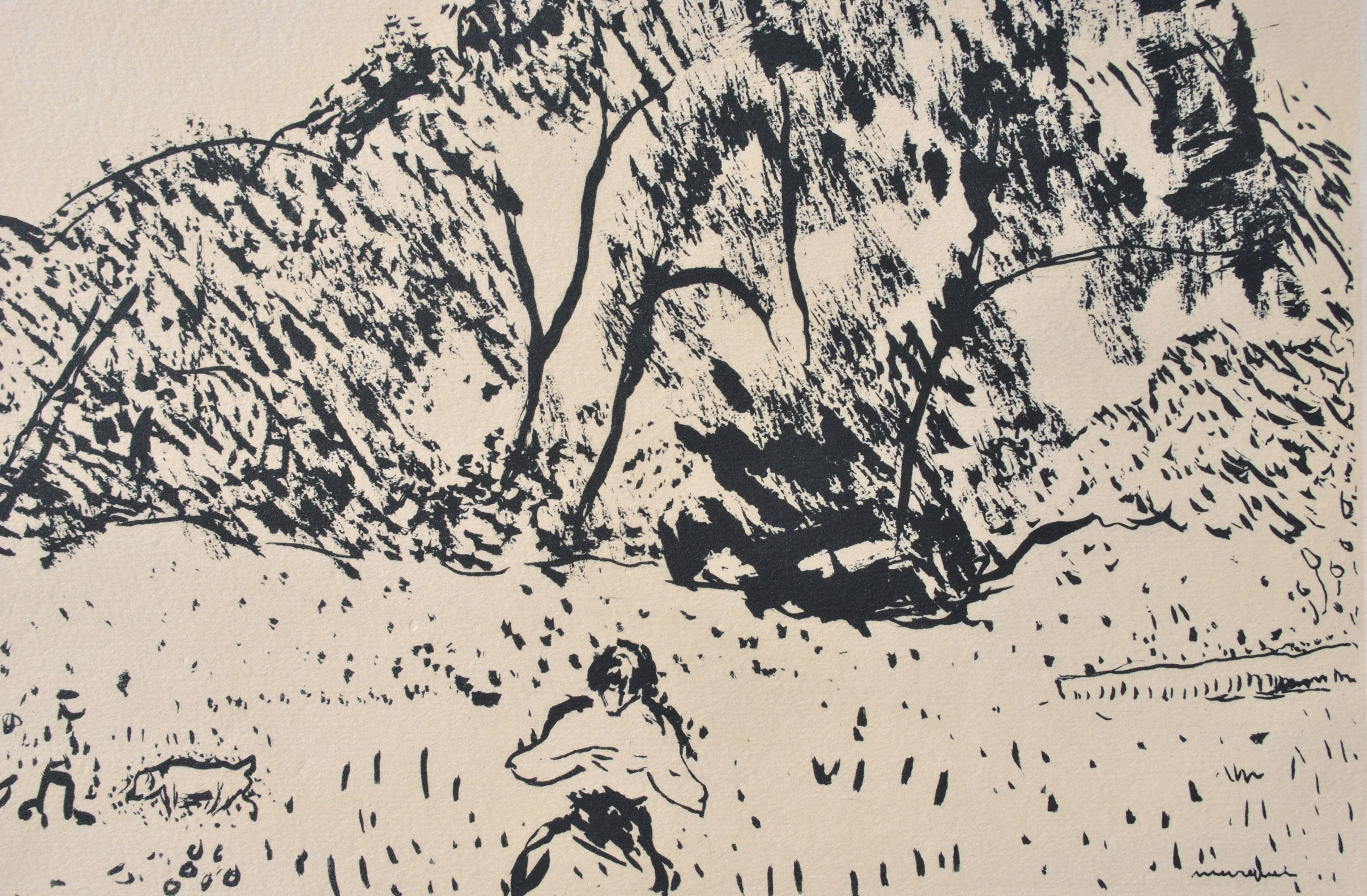 Albert MARQUET : Petit parc de région parisienne, Gravure signée - Image 7