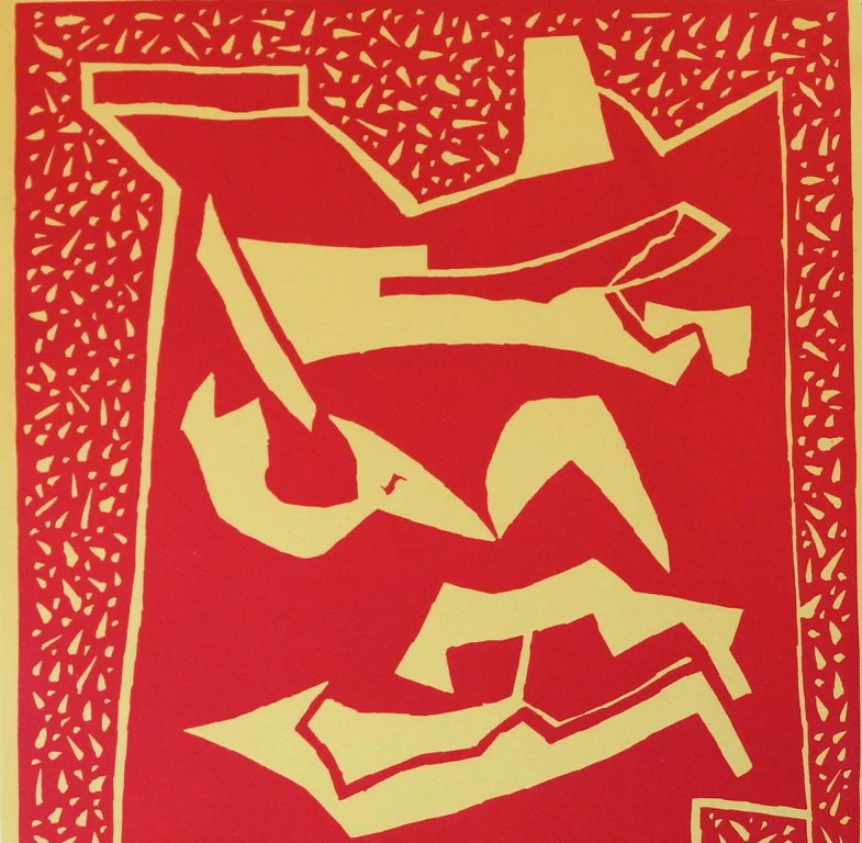 Alberto MAGNELLI : Trois nus couchés, Gravure originale - Image 2