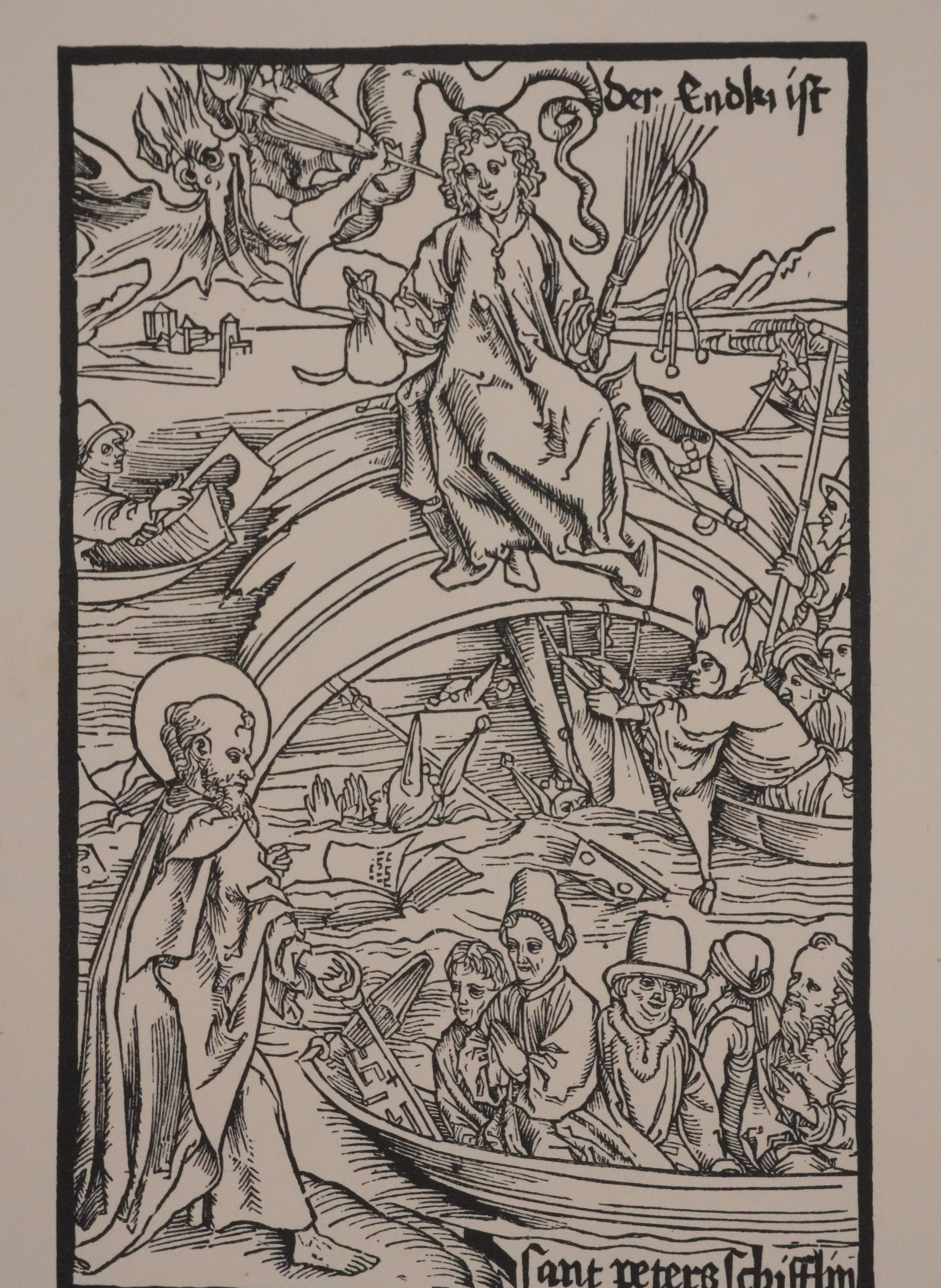 Albrecht DURER : La nef des fous, Les fous naviguant, Gravure - Image 2