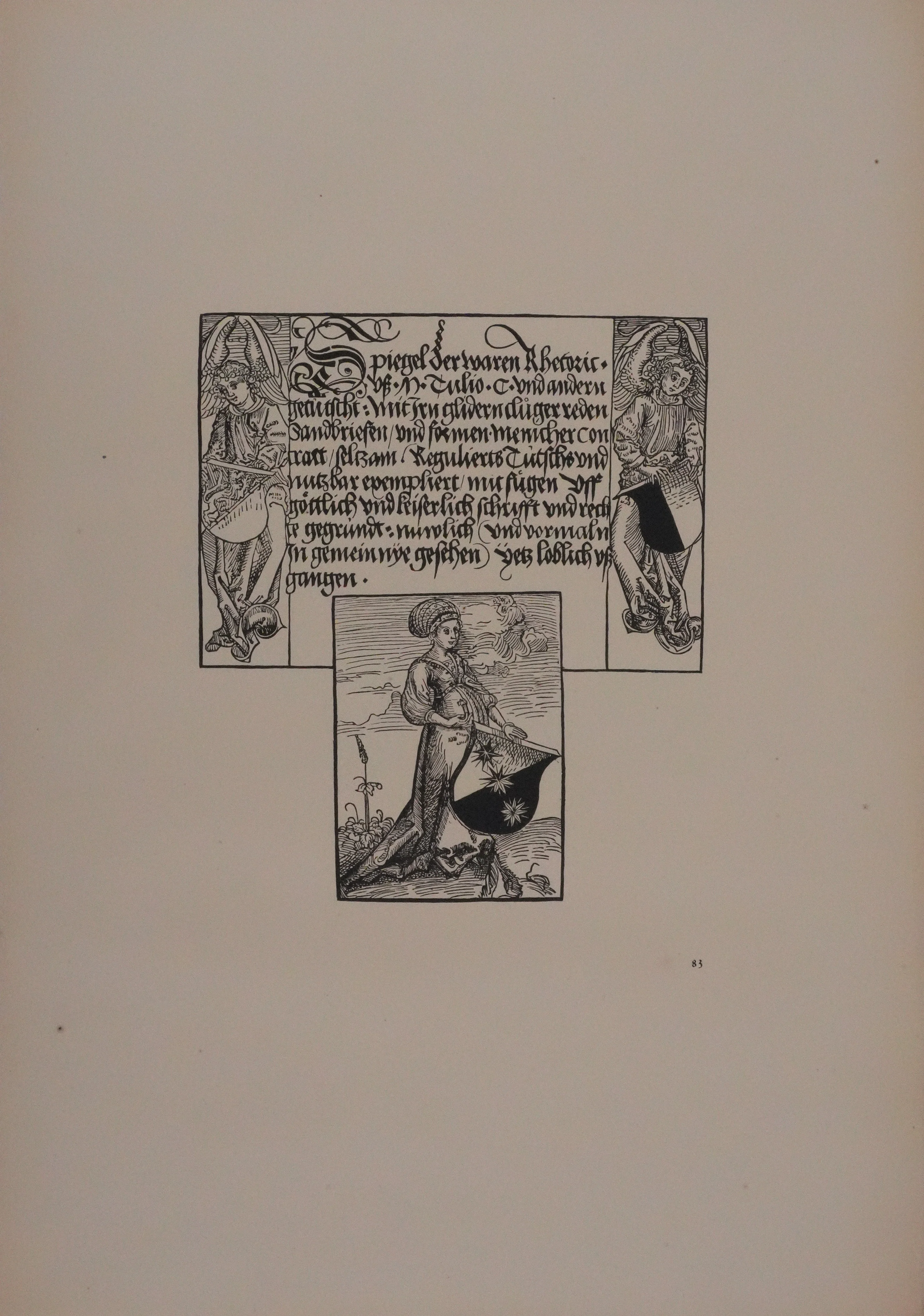 Albrecht DURER : La véritable rhétorique, Gravure