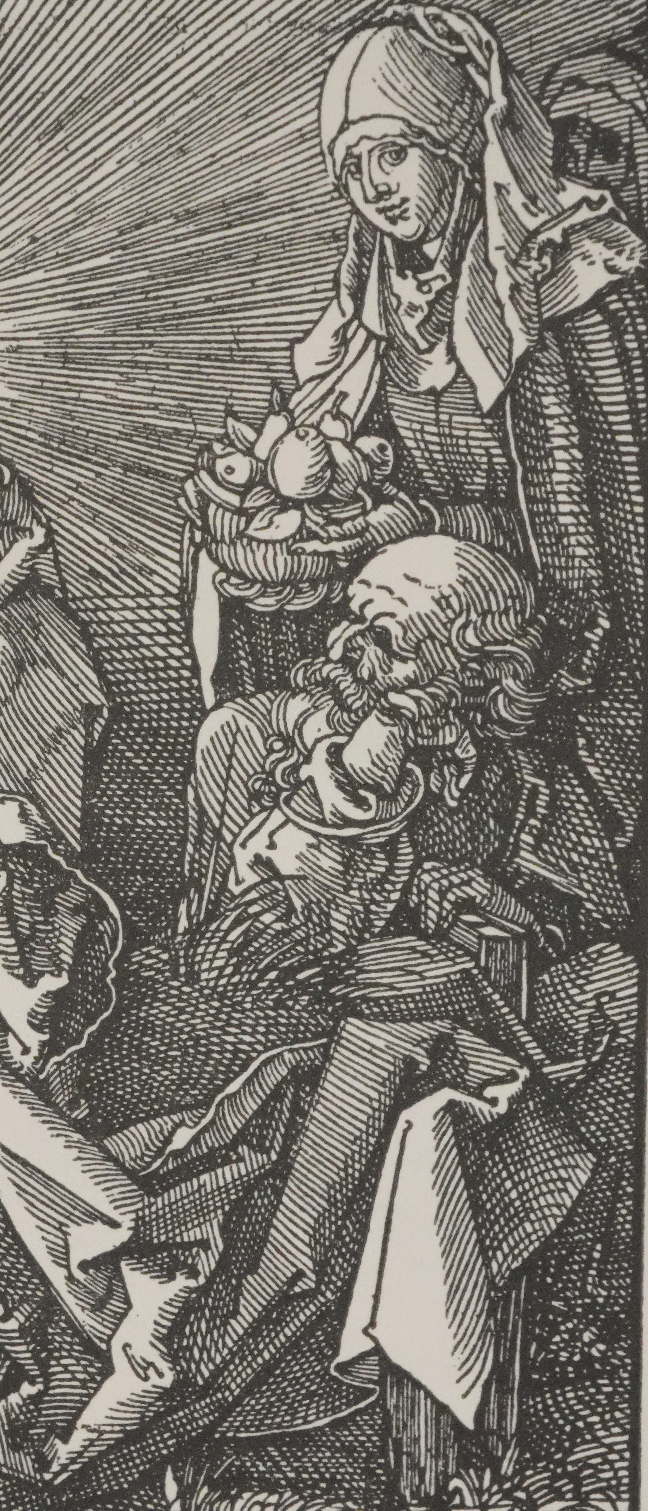 Albrecht DURER : La Vierge sur un banc d'herbe et Helius Eobanus Hessus, Gravure - Image 5
