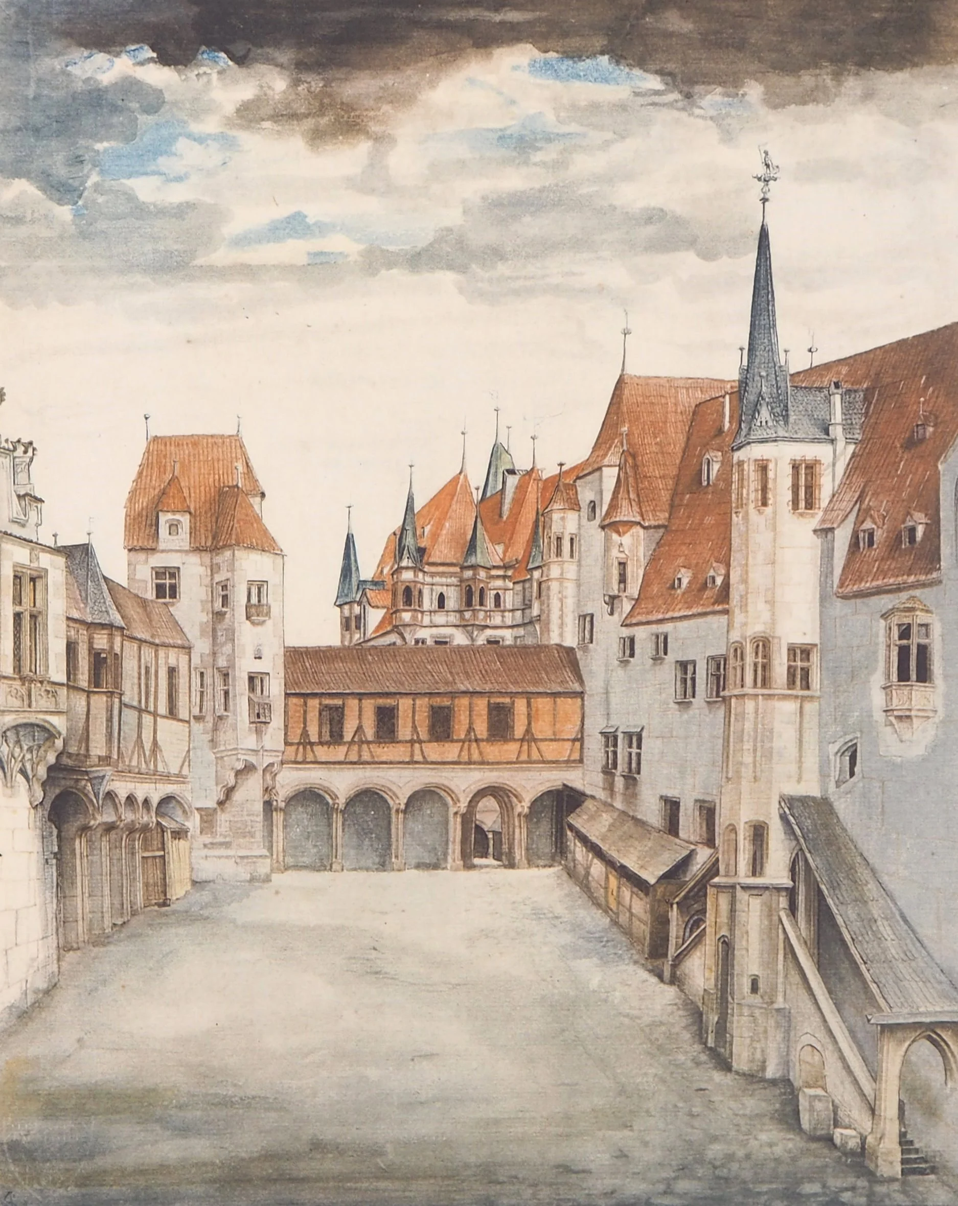 Albrecht DURER : Le château d'Innsbruck, Lithographie - Image 2