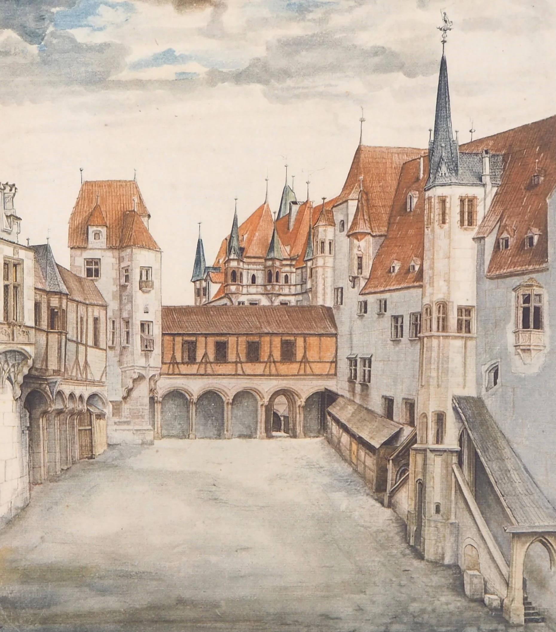 Albrecht DURER : Le château d'Innsbruck, Lithographie - Image 3