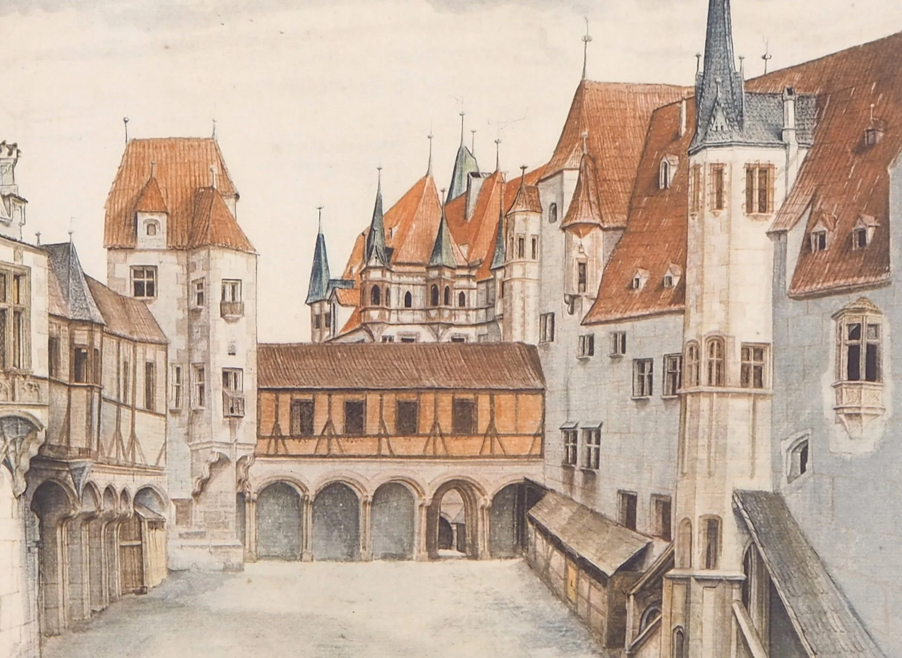 Albrecht DURER : Le château d'Innsbruck, Lithographie - Image 4