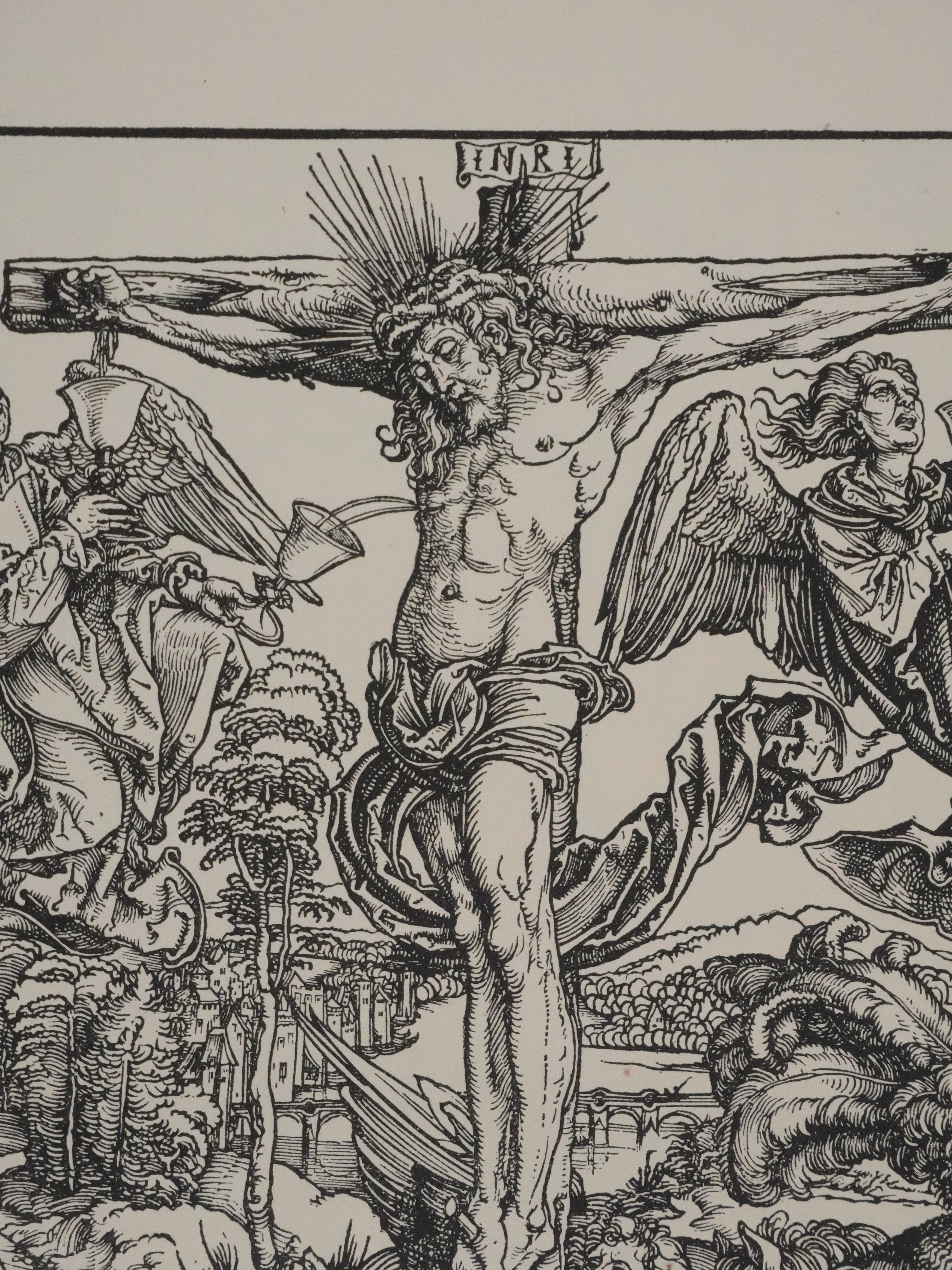 Albrecht DURER : Le Christ sur la croix, Gravure signée - Image 6