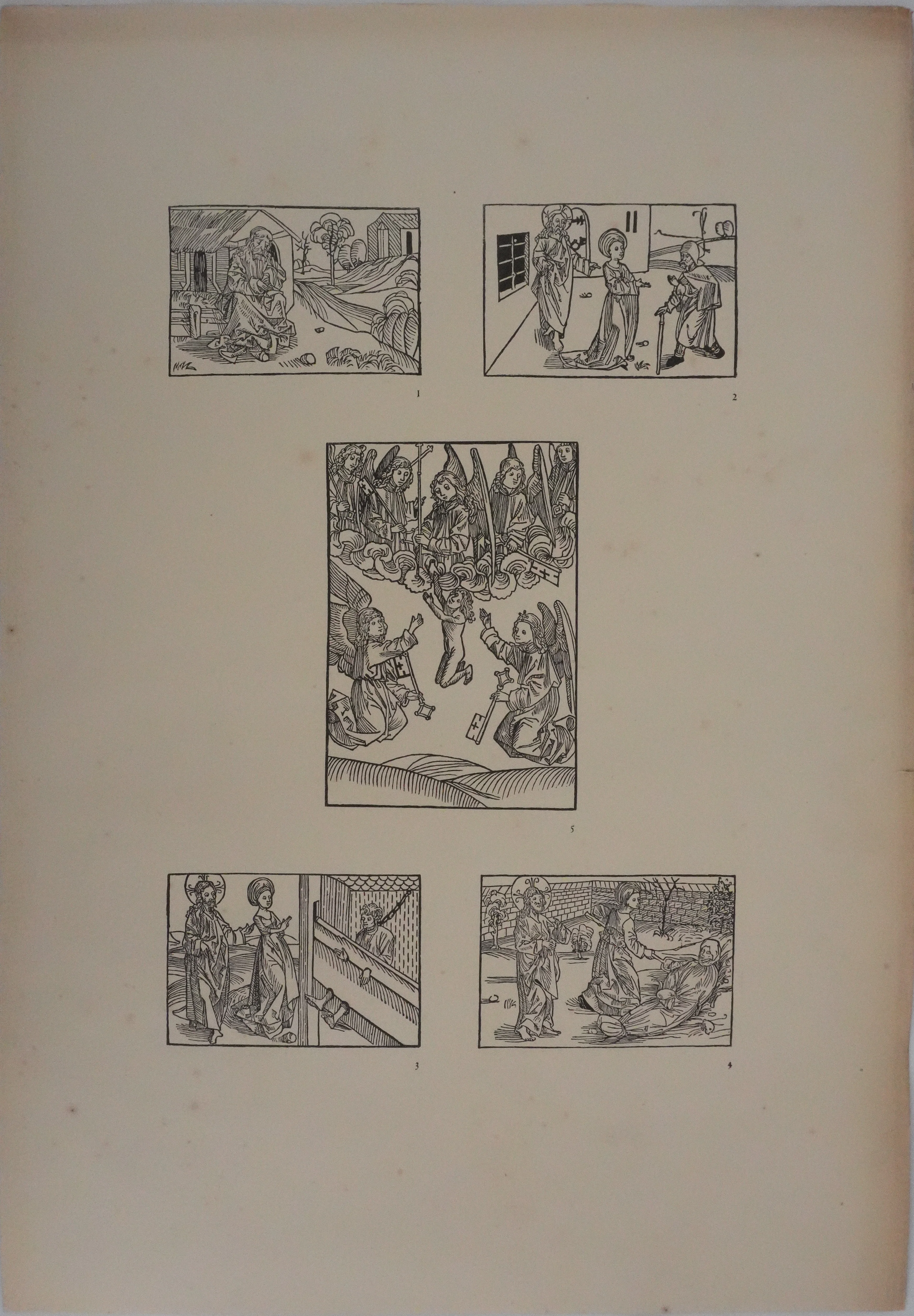 Albrecht DURER : L'histoire des frères Claus, Gravure - Image 2