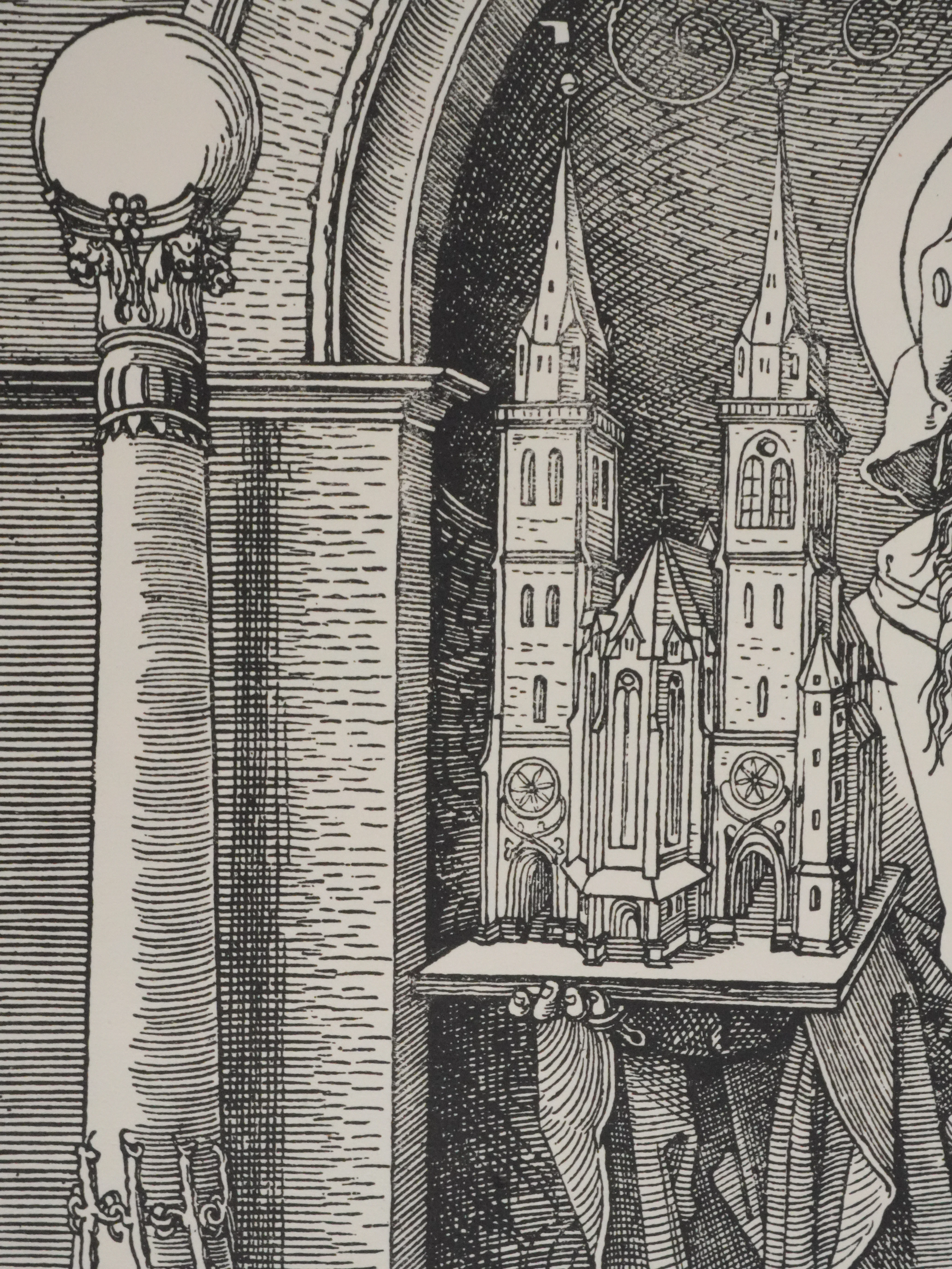 Albrecht DURER : Saint Sebald dans une niche, Gravure - Image 4