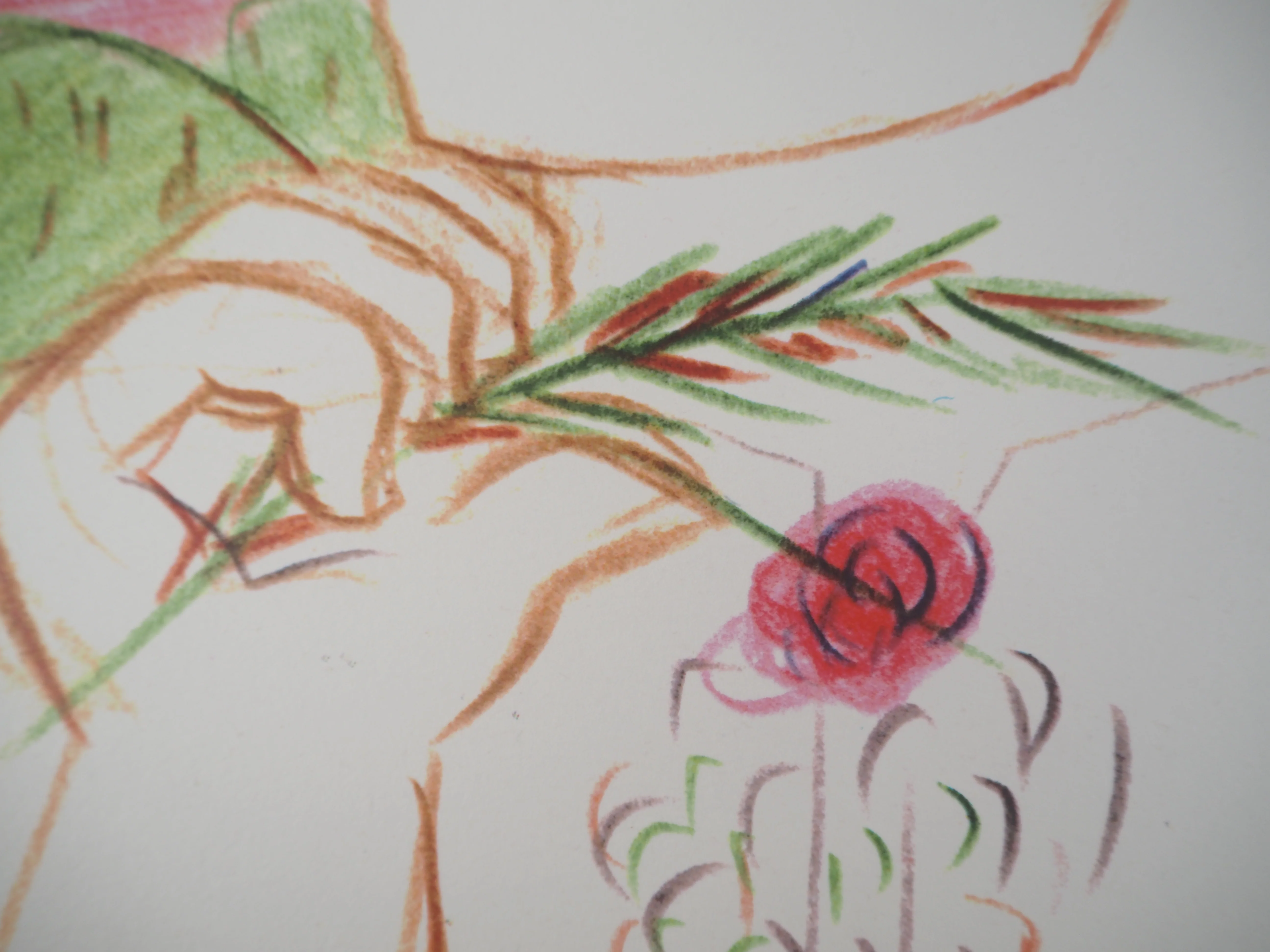 Alekos FASSIANOS : Hercule à la rose, Sérigraphie originale signée - Image 5