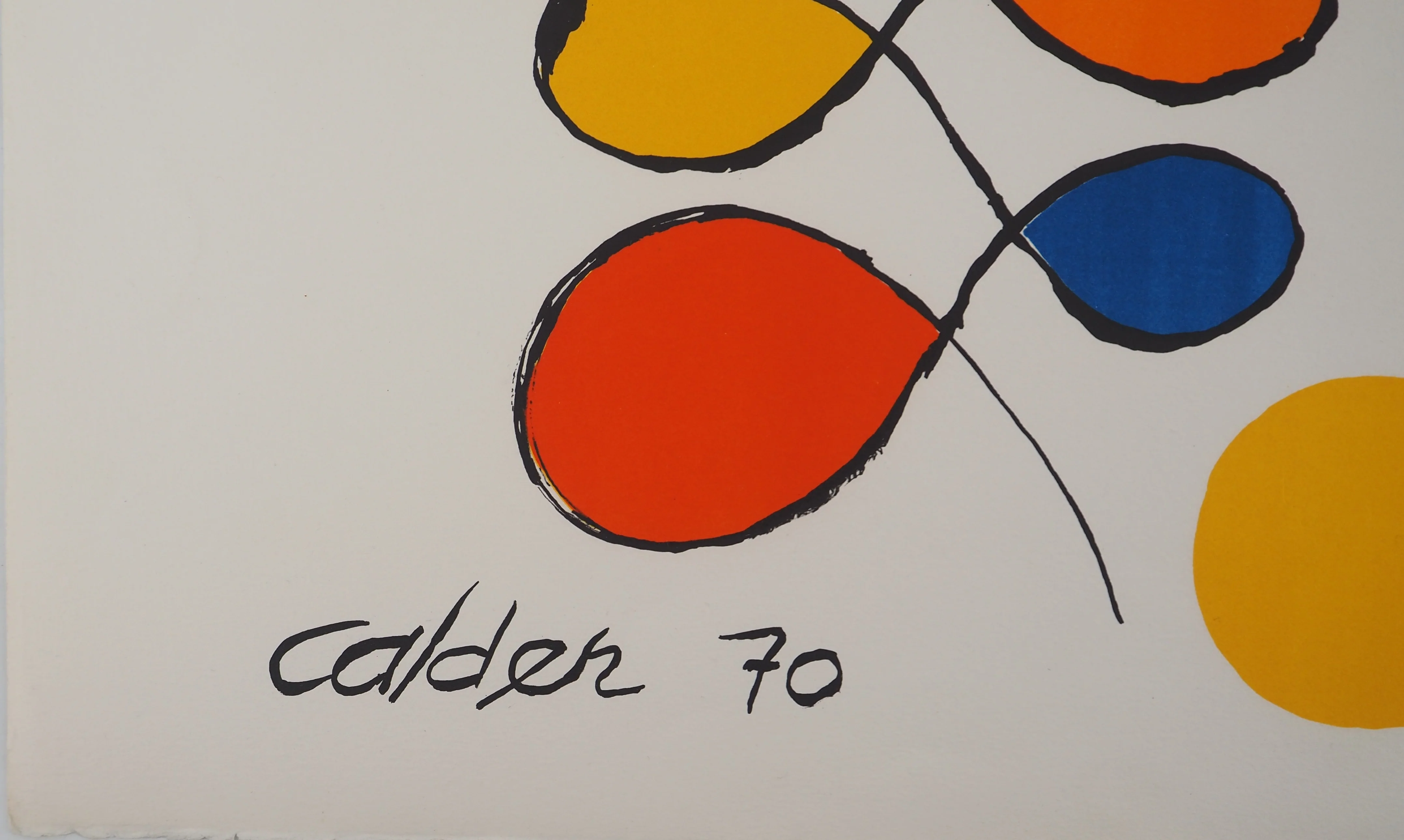 Alexander CALDER : Guirlandes de couleurs, Lithographie signée - Image 2