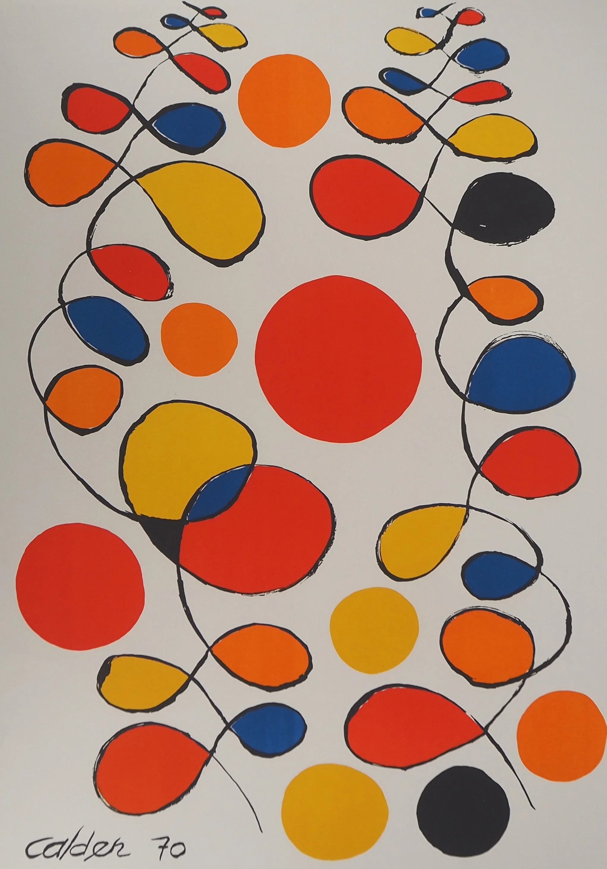 Alexander CALDER : Guirlandes de couleurs, Lithographie signée - Image 3
