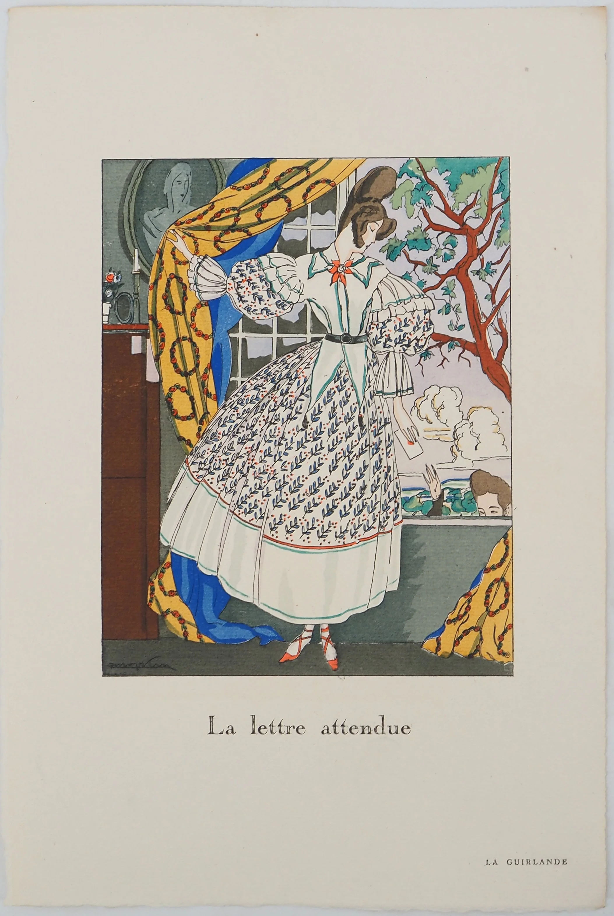 Alexandre ZINOVIEV : La lettre secrète, Lithographie originale et pochoir signée - Image 2