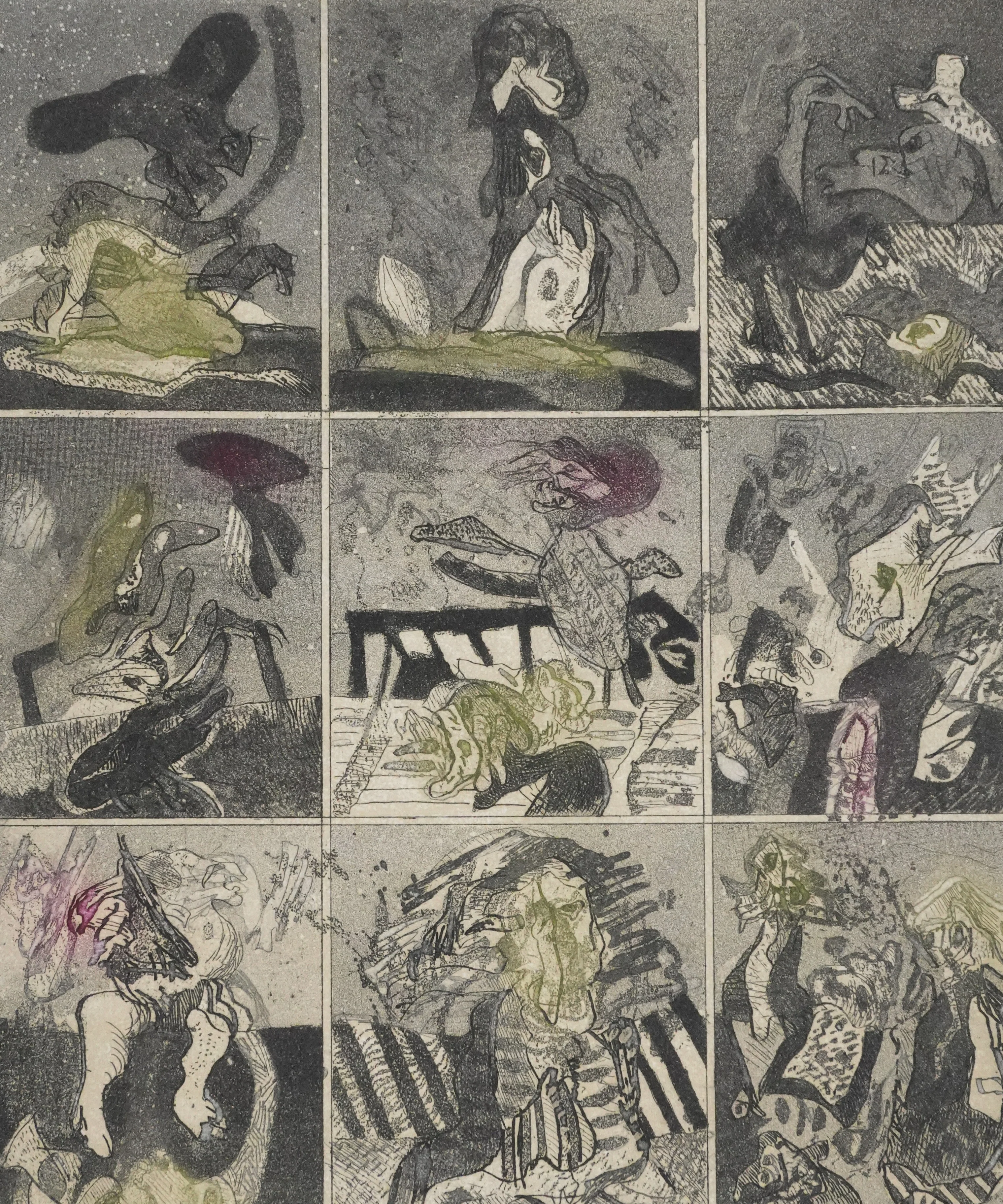 Alfonso BONIFACIO : Le théâtre des viandes, Gravure originale signée - Image 4