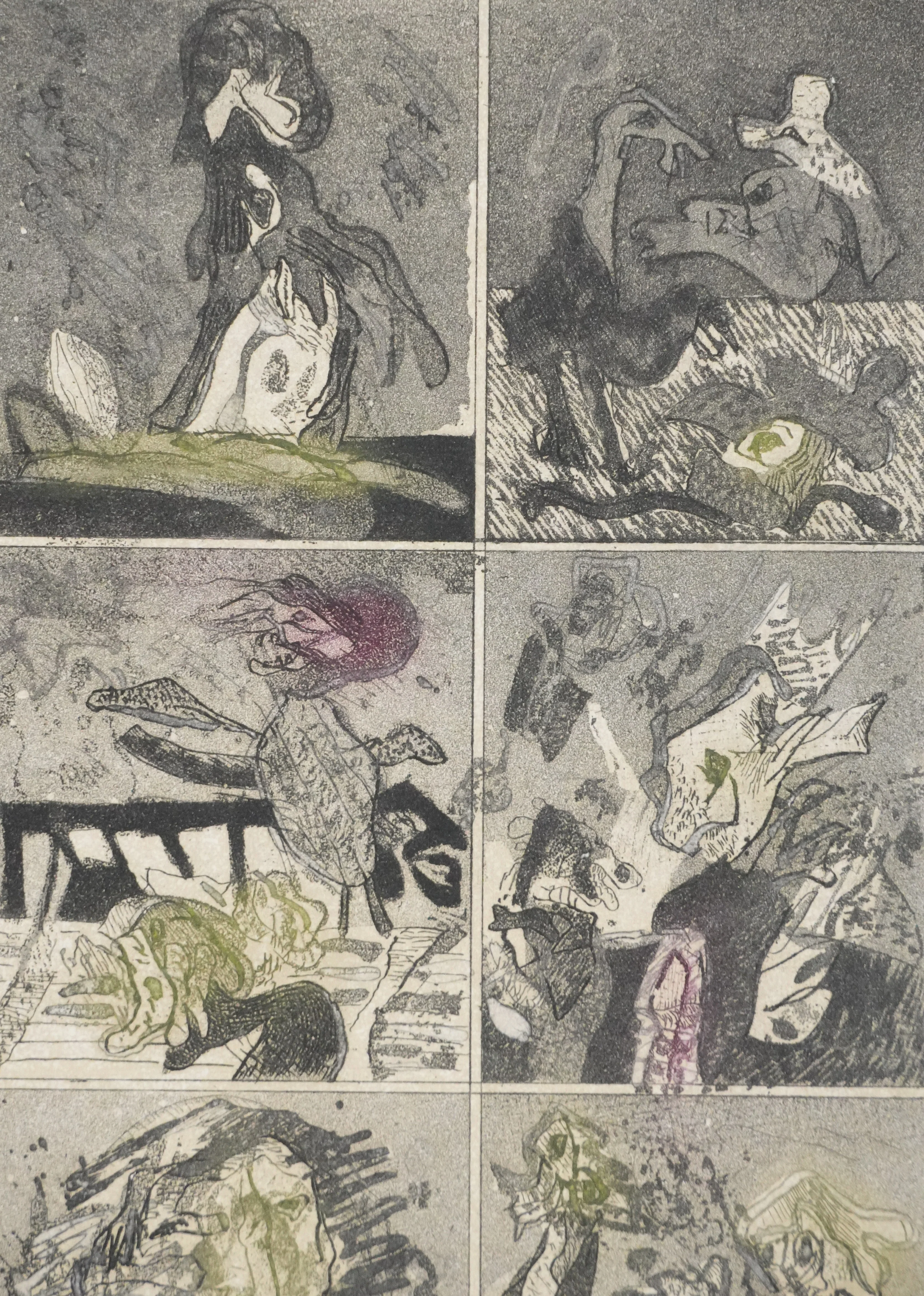 Alfonso BONIFACIO : Le théâtre des viandes, Gravure originale signée - Image 5