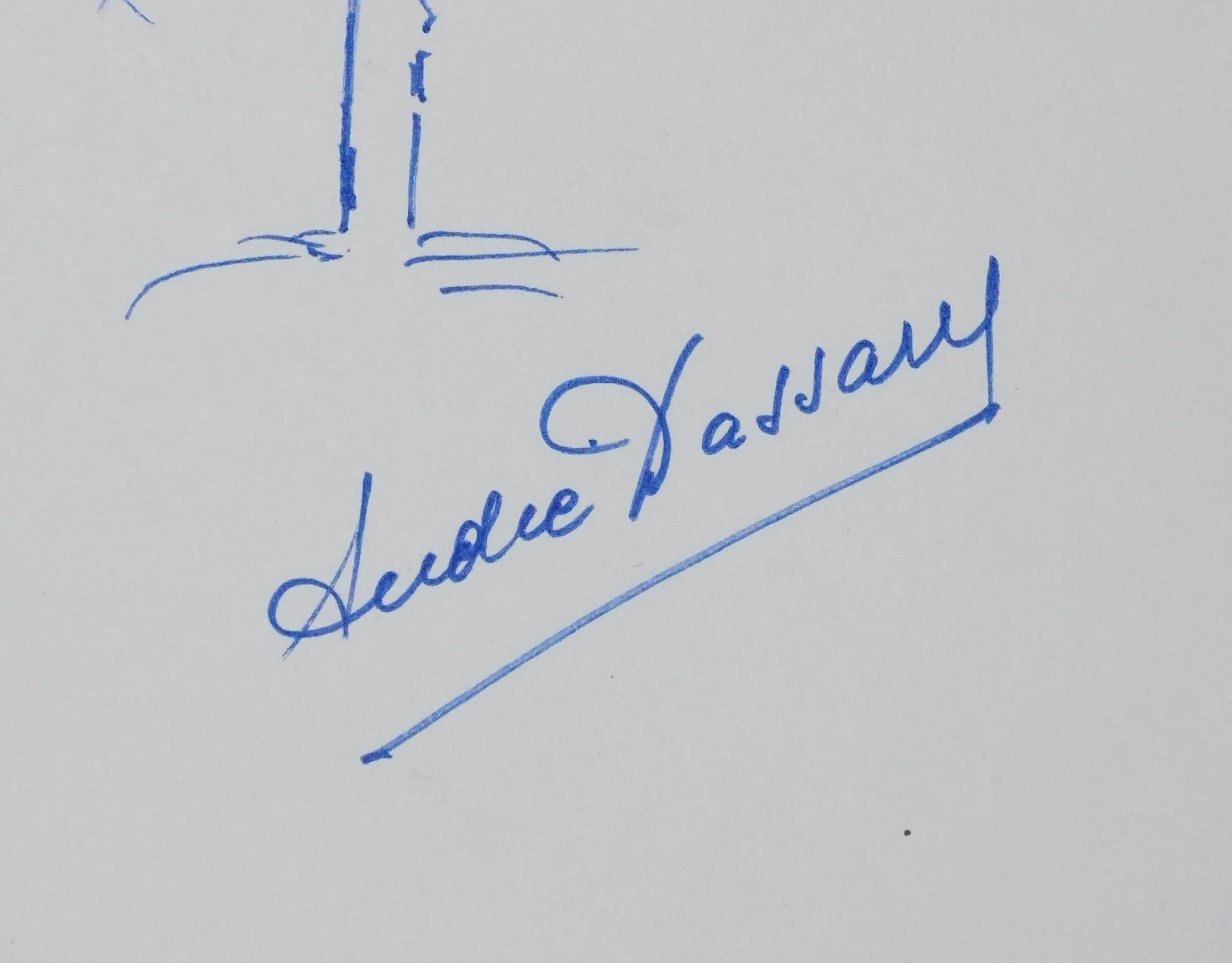 André DASSARY : L'arbre en chanson, Autographe et dessin original signé - Image 3