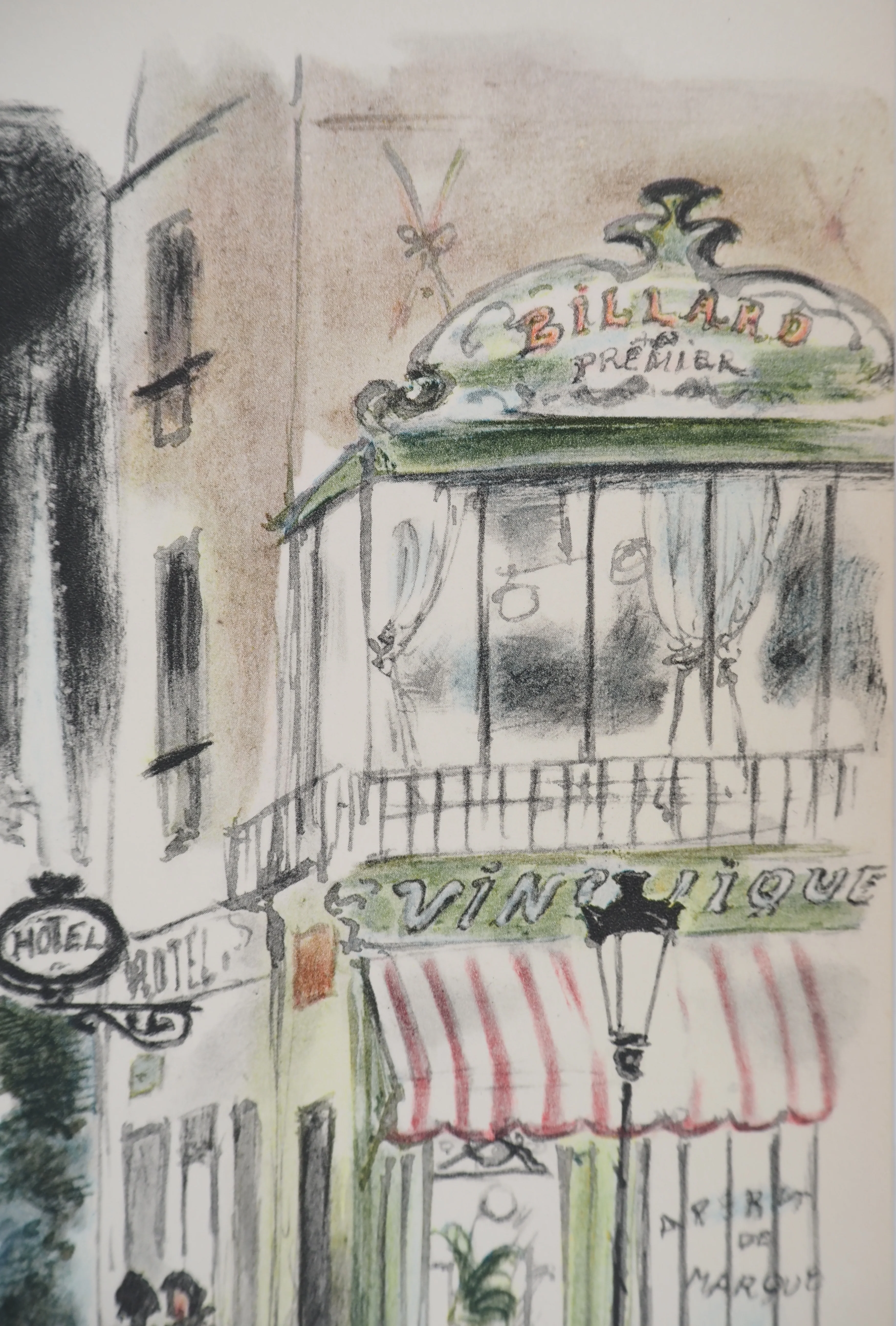 André DIGNIMONT : Paris, Quartier Notre Dame la nuit, Lithographie signée - Image 4