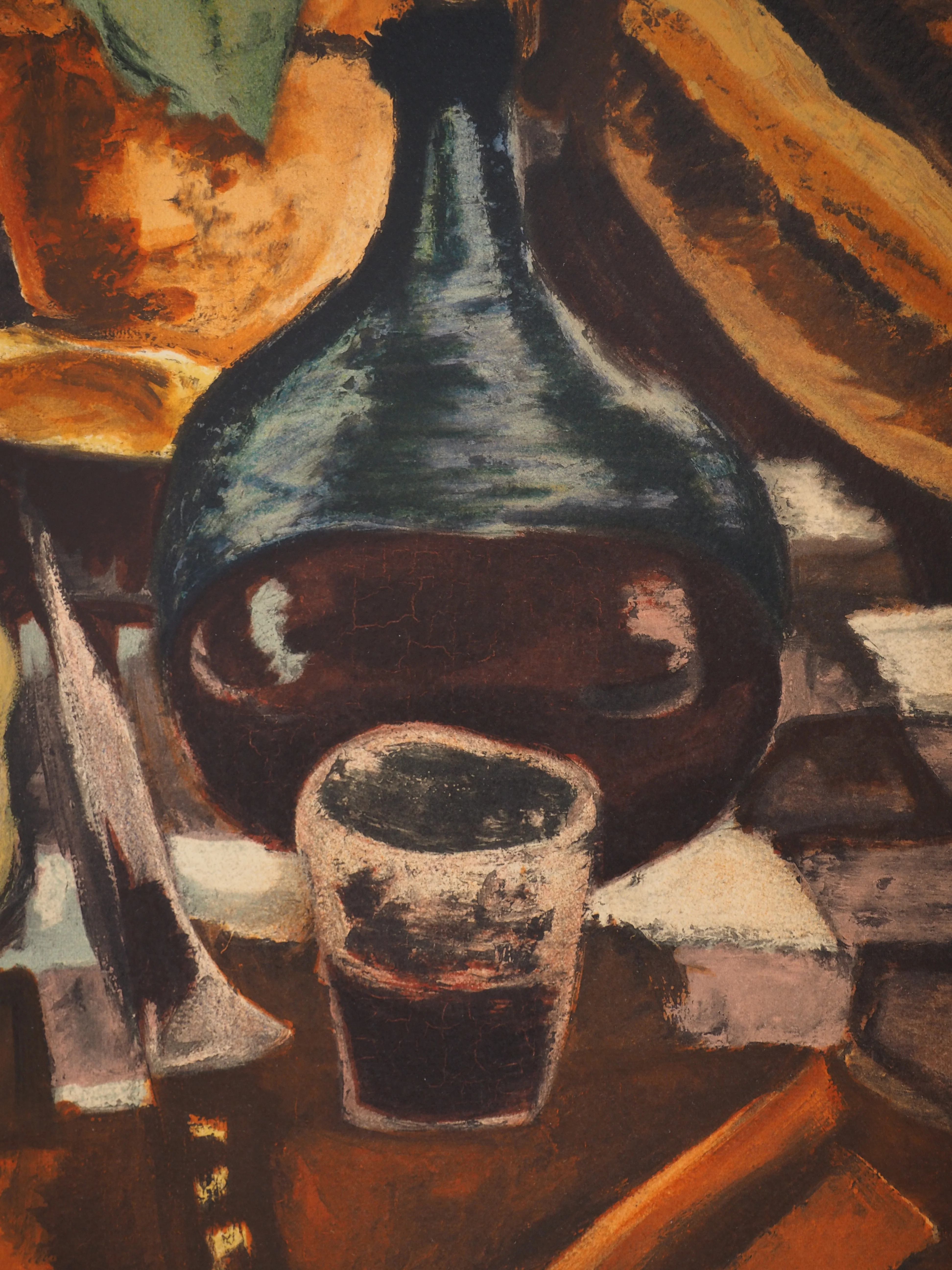 André DUNOYER DE SEGONZAC : Nature morte au panier, Lithographie signée - Image 4