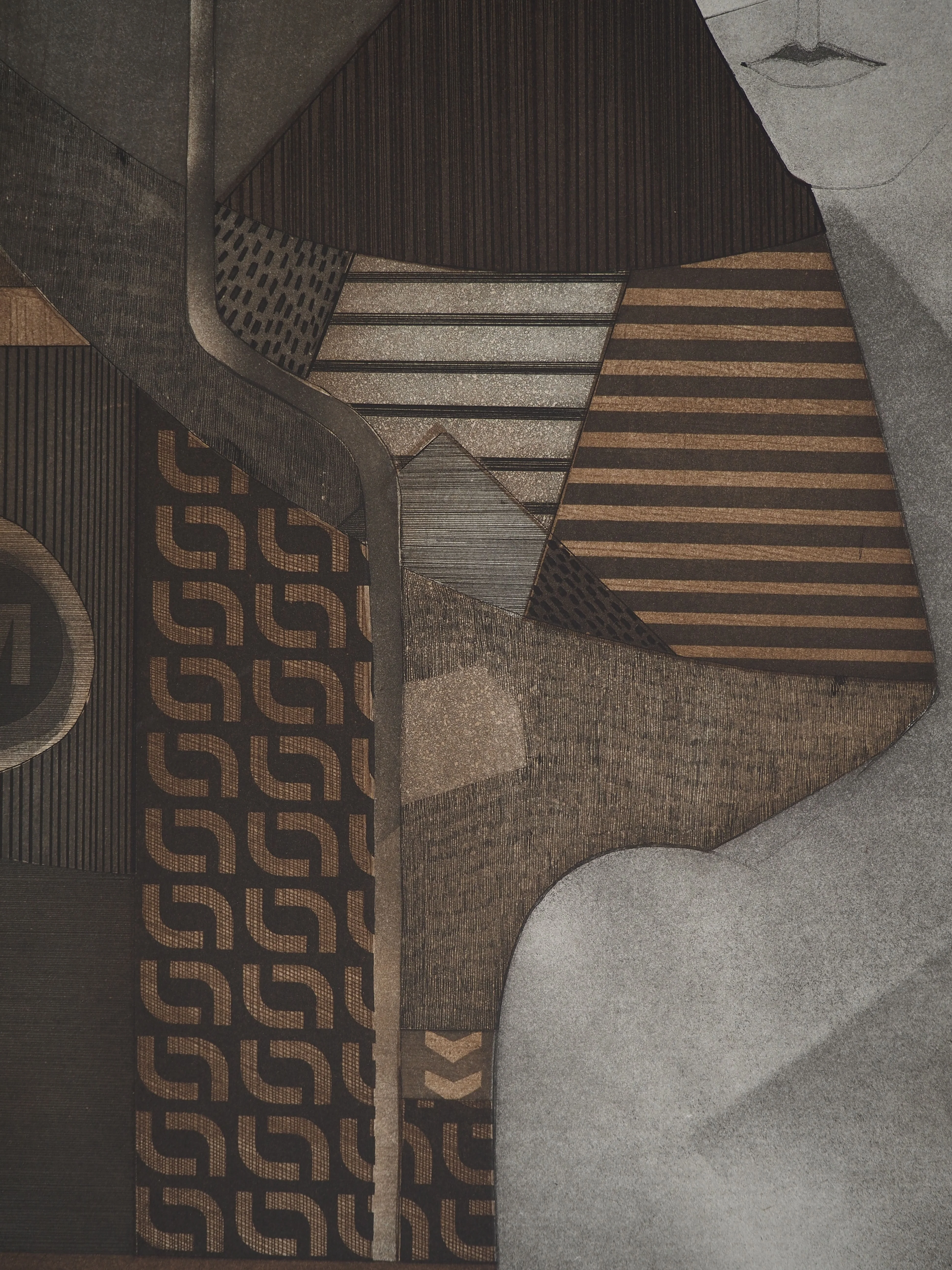 André MINAUX : Portrait aux yeux noirs, Gravure originale signée - Image 5