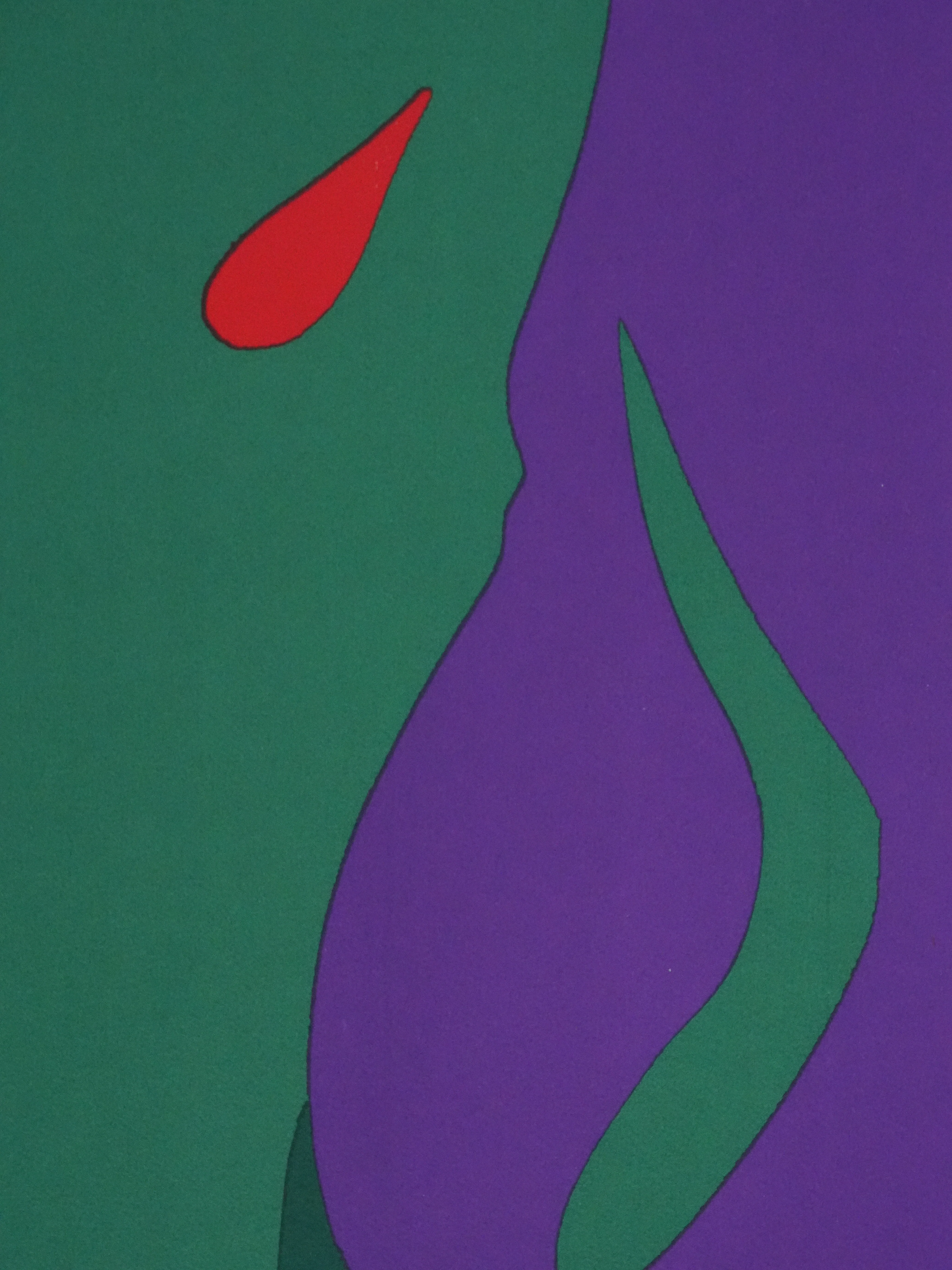 André VERDET : La larme rouge, Lithographie originale signée - Image 6
