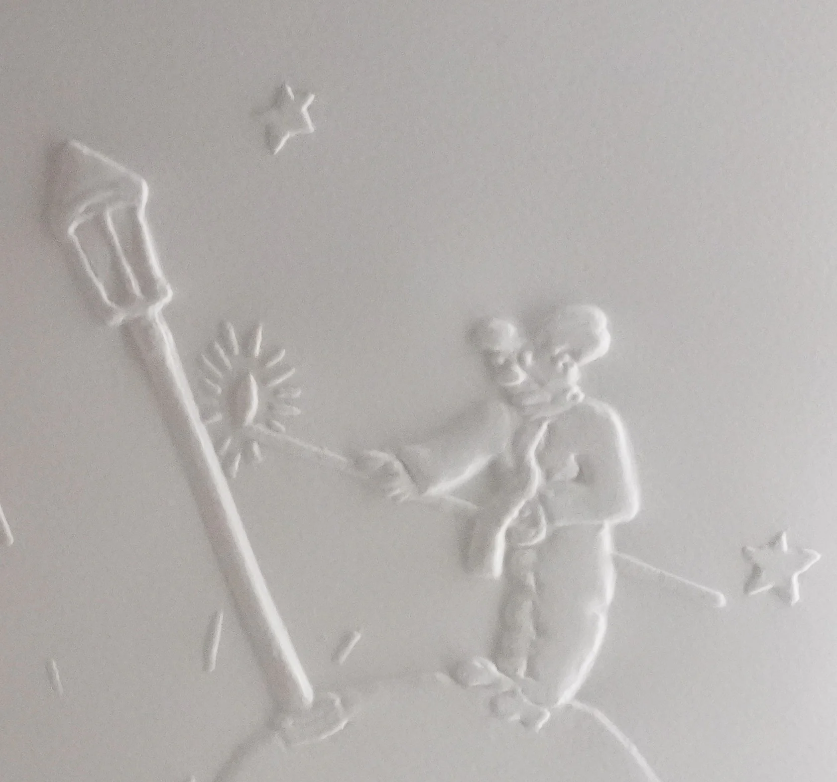 Antoine DE SAINT-EXUPERY : L’astéroïde de l’allumeur de réverbère, Gravure sur bois - Image 3