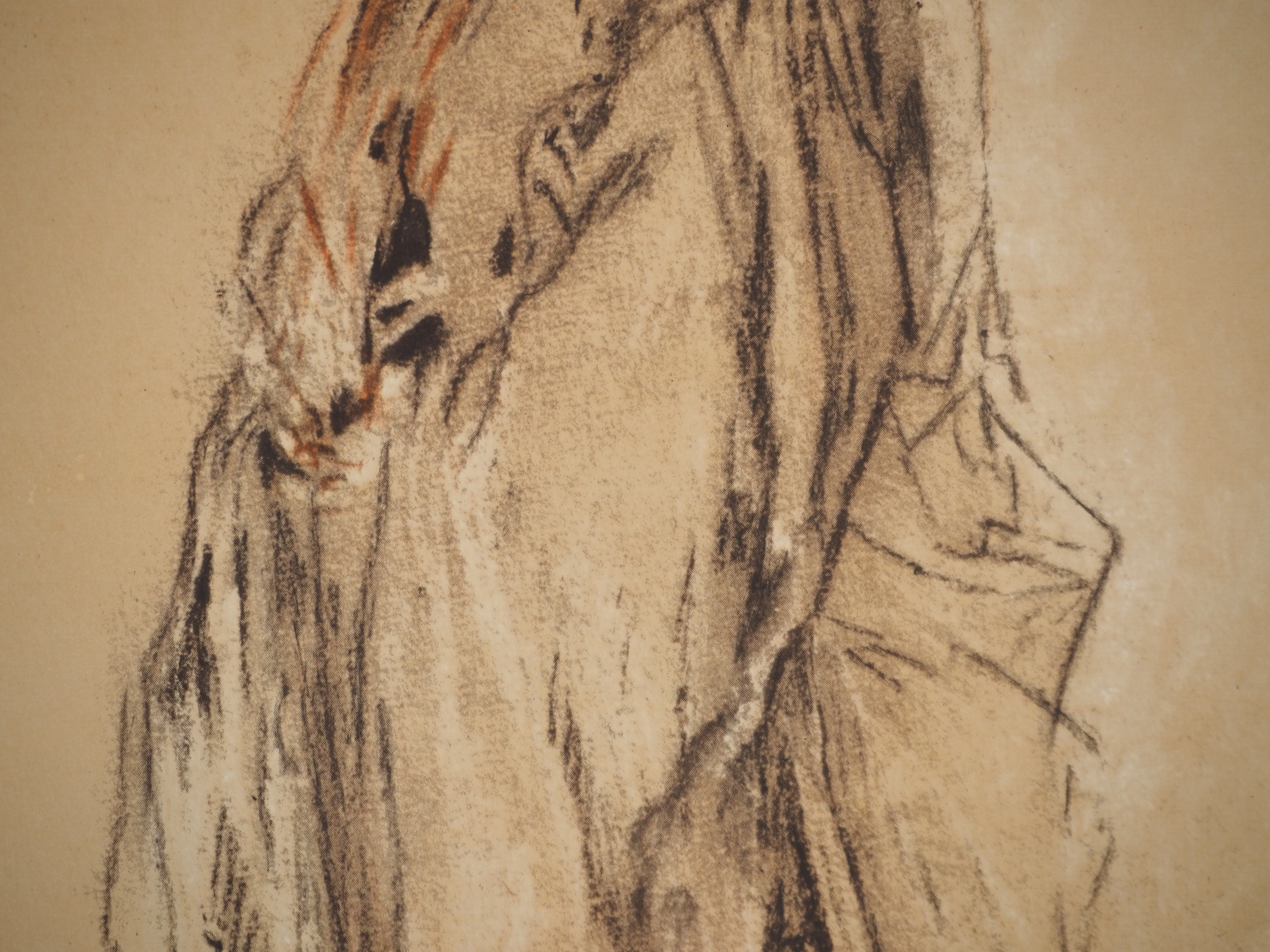 Antoine WATTEAU : Femme au manteau, Héliogravure signée - Image 5