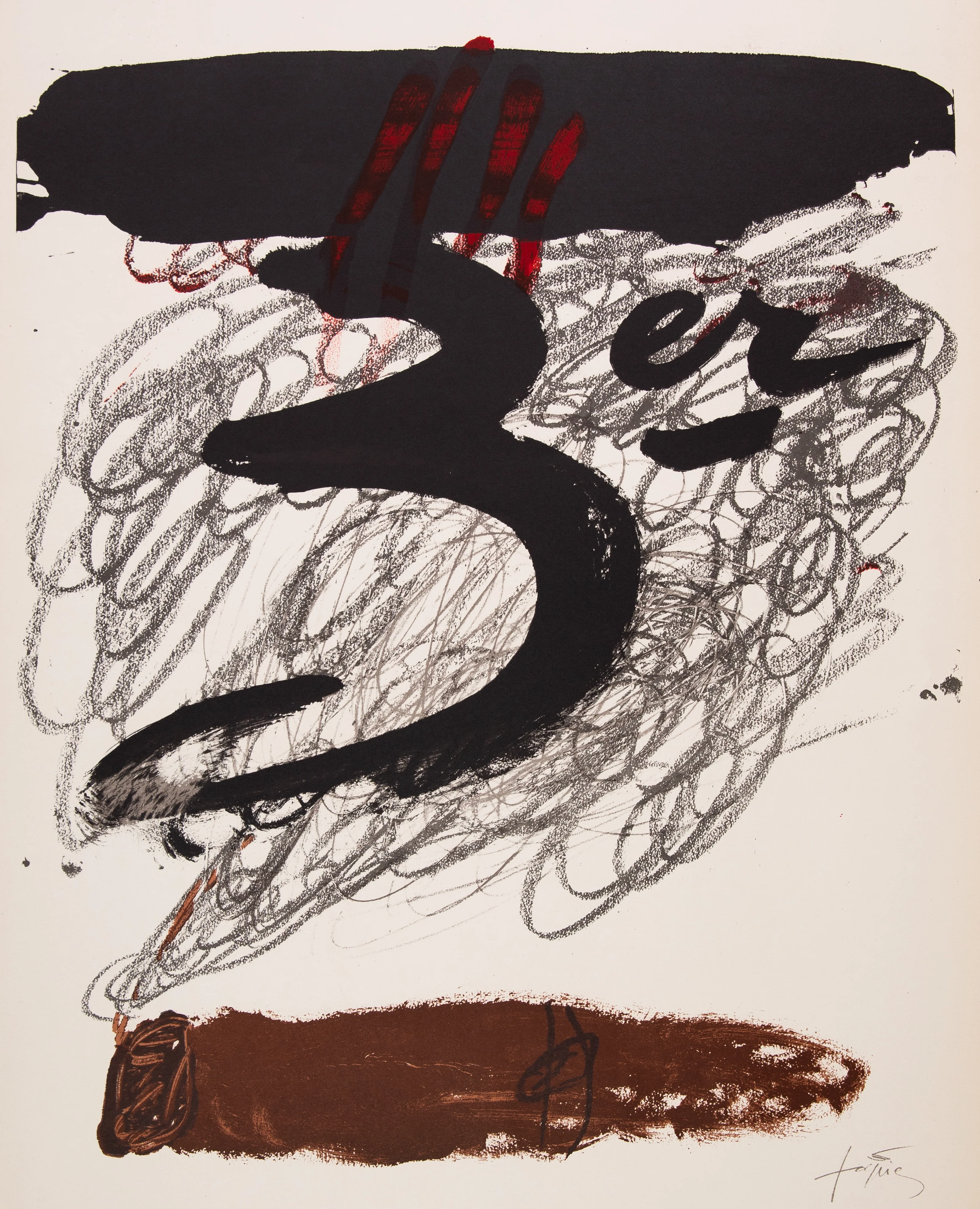 Antoni TAPIES : Festival de Cadaqués, Affiche en lithographie originale signée - Image 3