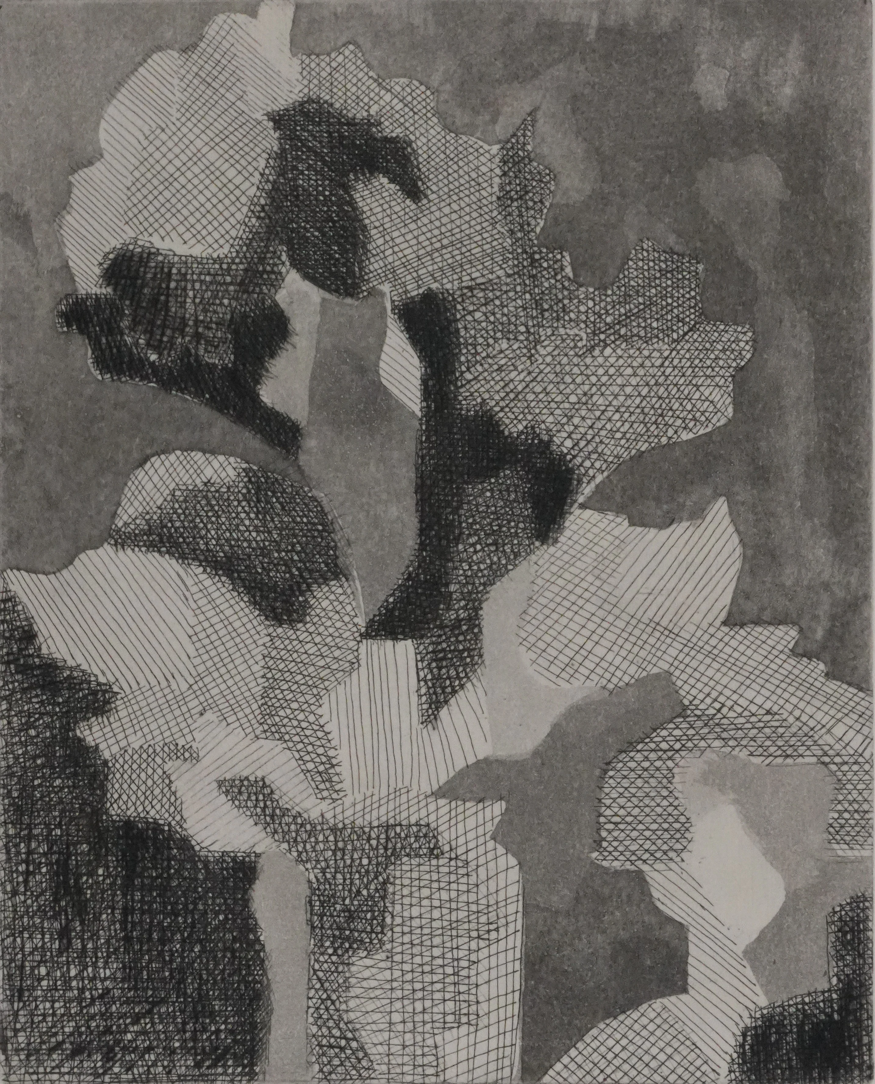 Armand LANCY : Composition abstraite, Gravure originale signée - Image 2
