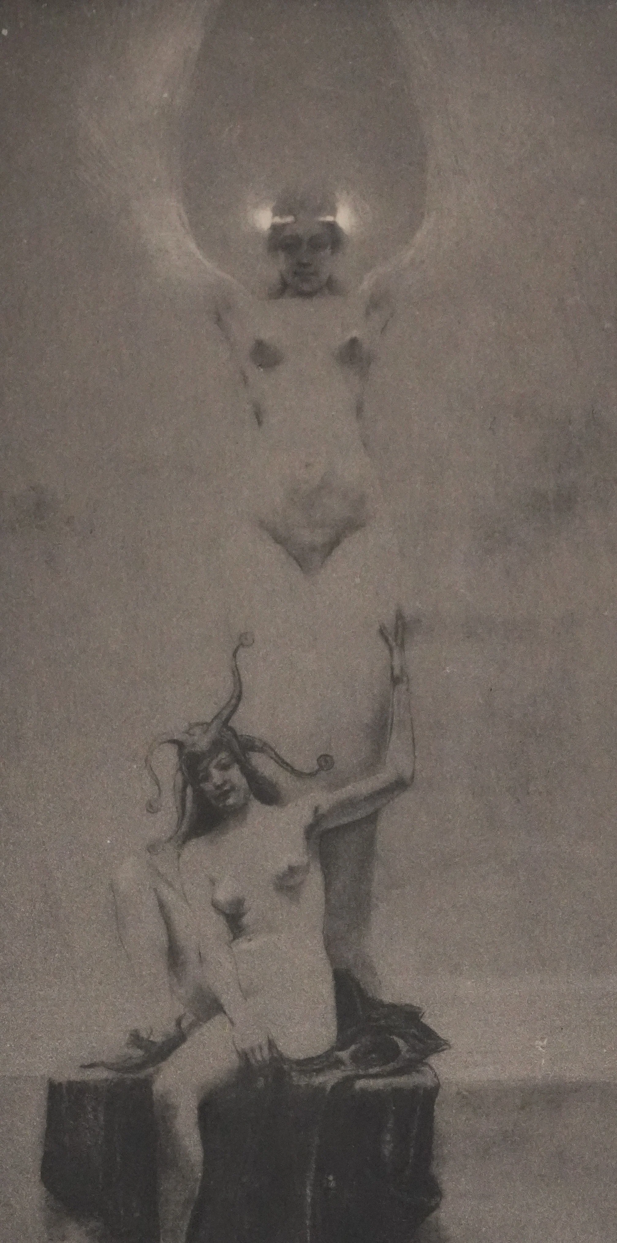 Armand RASSENFOSSE : La folie gardant la chimère, Gravure originale signée - Image 5