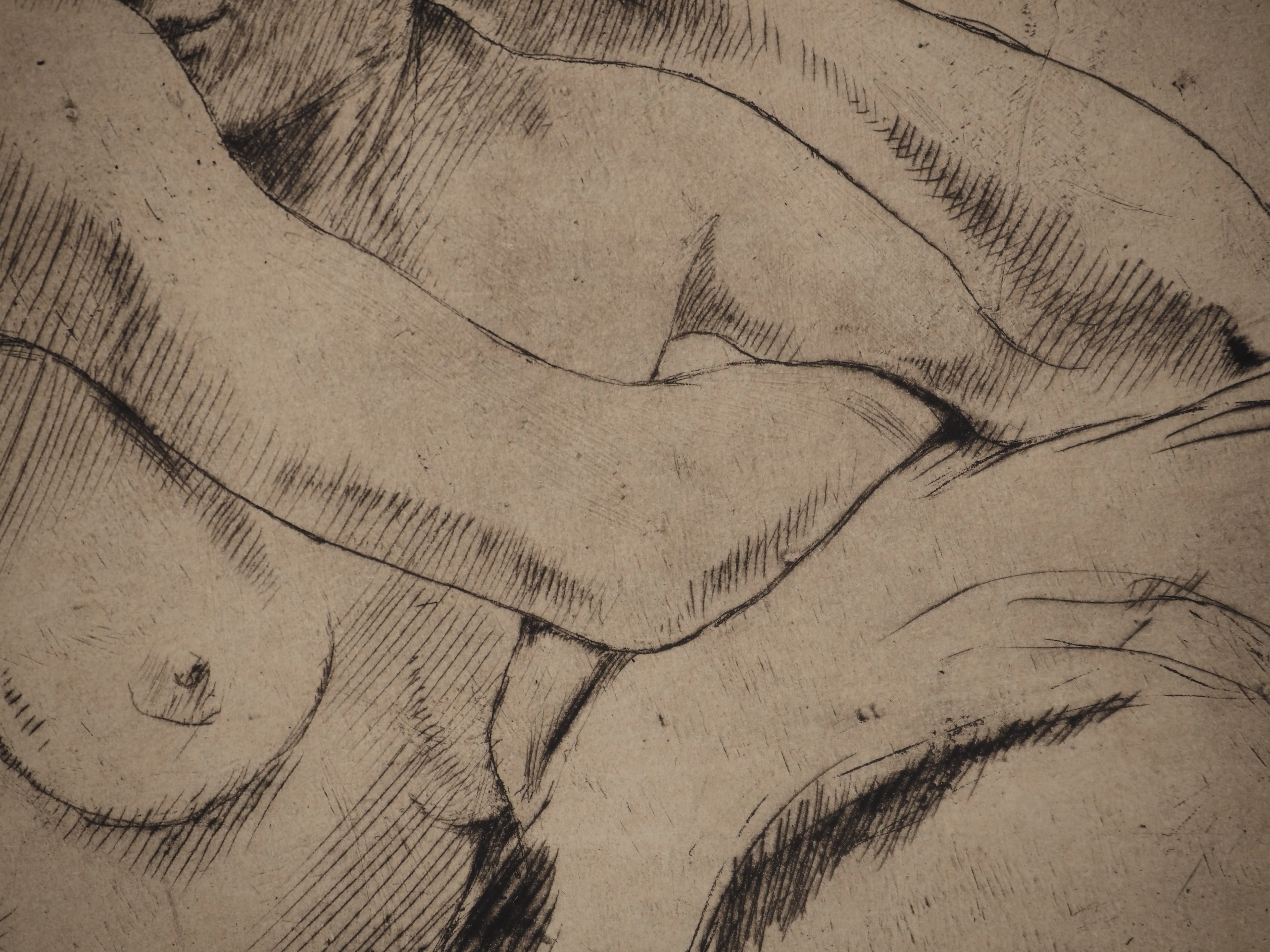 Armand RASSENFOSSE : Modèle accoudée, Gravure originale signée - Image 5