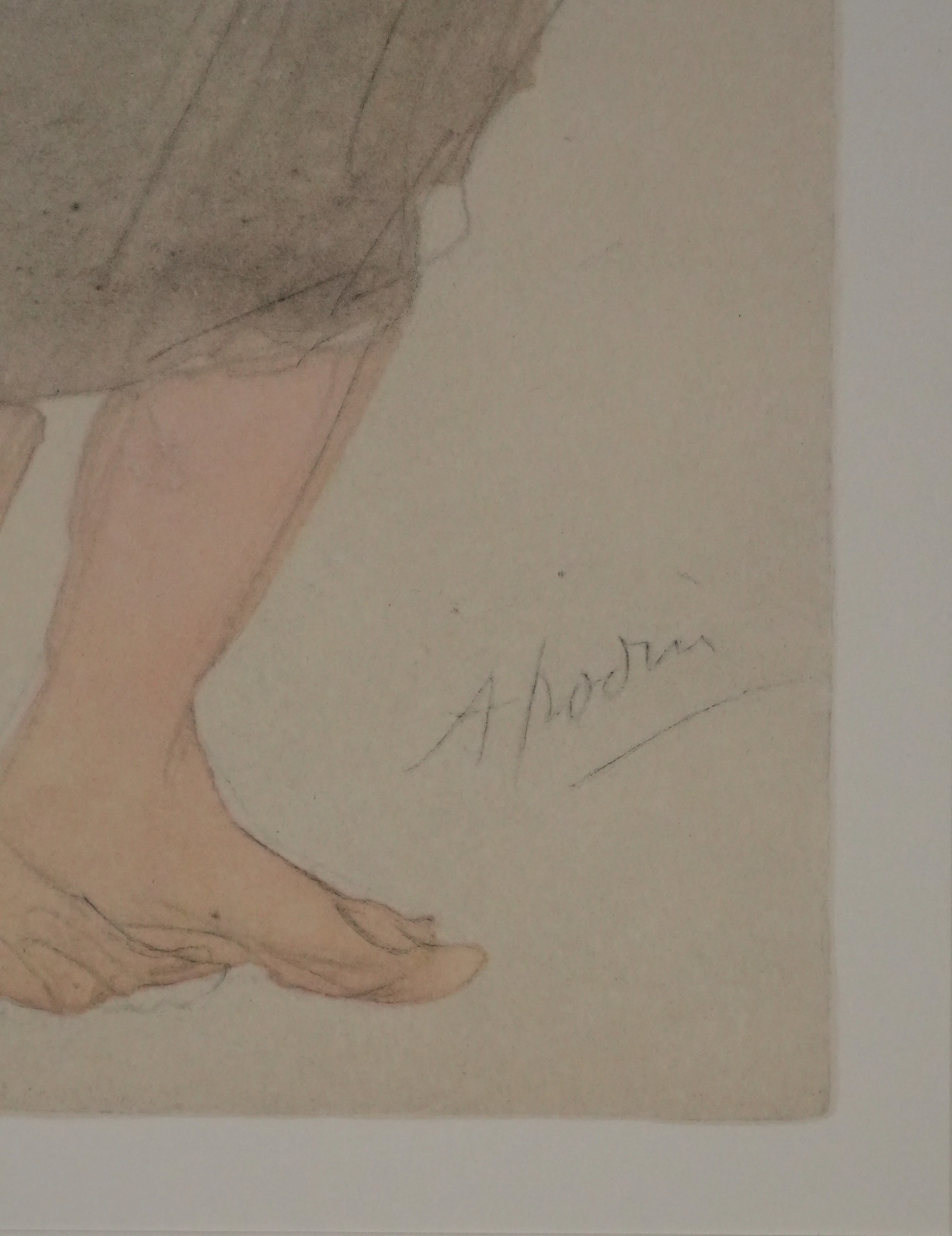 Auguste RODIN : Le voilage au vent, Lithographie signée - Image 3