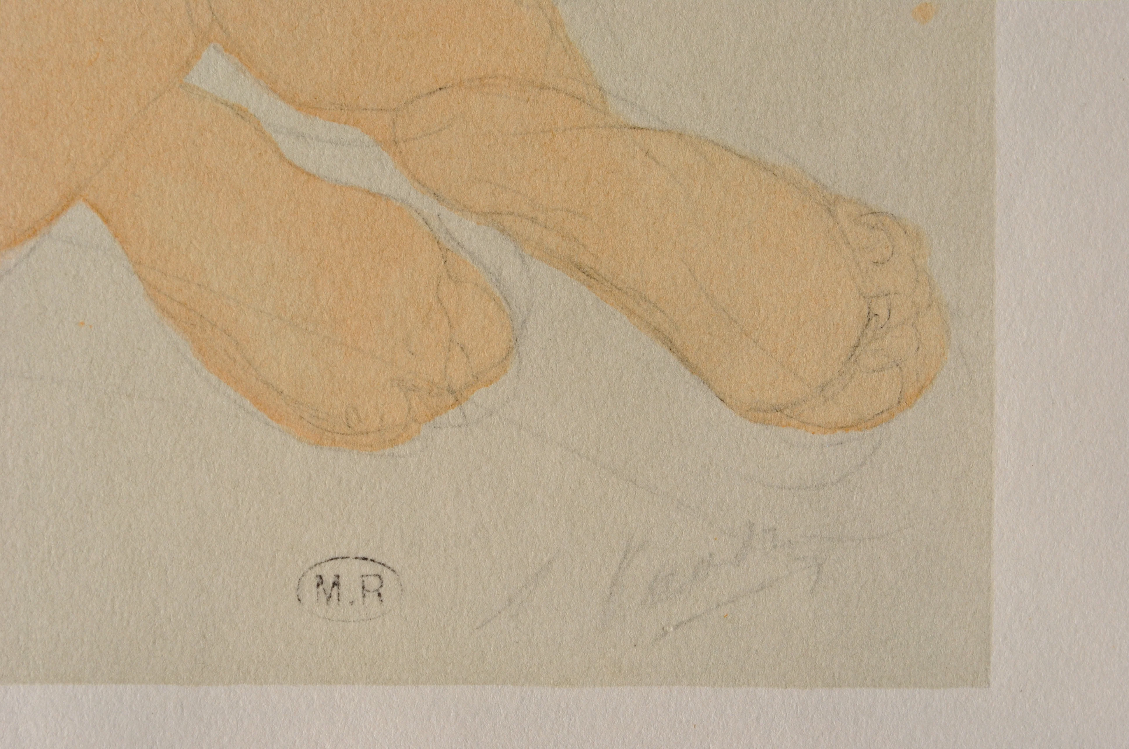 Auguste RODIN : Nu de dos, Gravure signée - Image 3