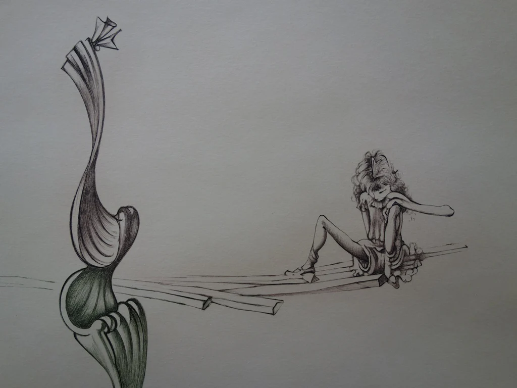 Hans BELLMER : Femme sur les planches, Gravure originale signée - Image 5