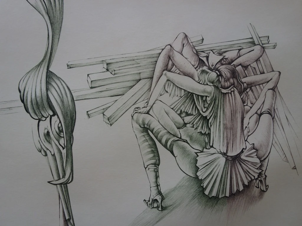 Hans BELLMER : Femme sur les planches, Gravure originale signée - Image 6