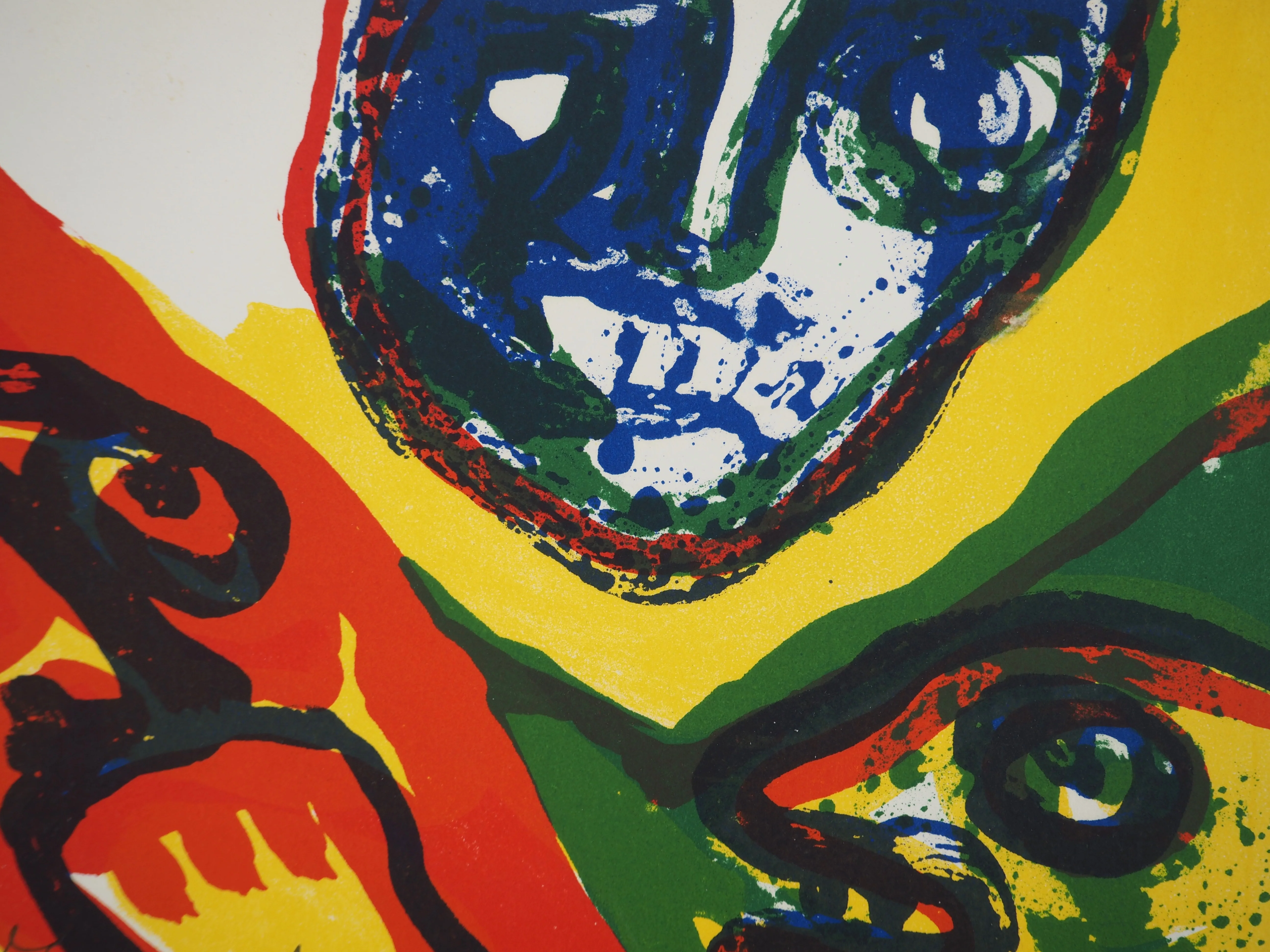 Bengt LINDSTROM : Explosion vocale, Lithographie originale signée - Image 3