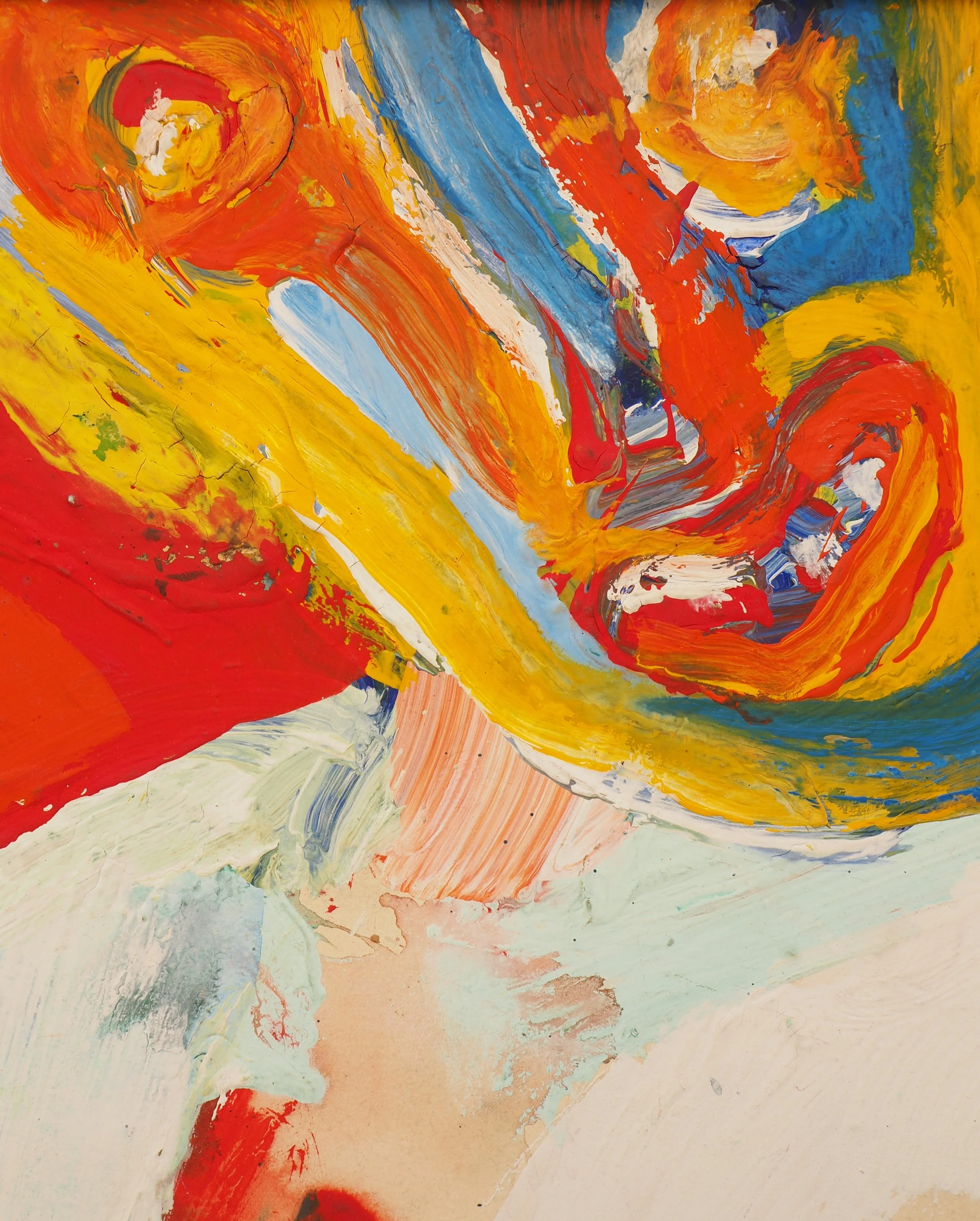 Bengt LINDSTROM : Jeune fille joyeuse, Huile sur papier - Image 5