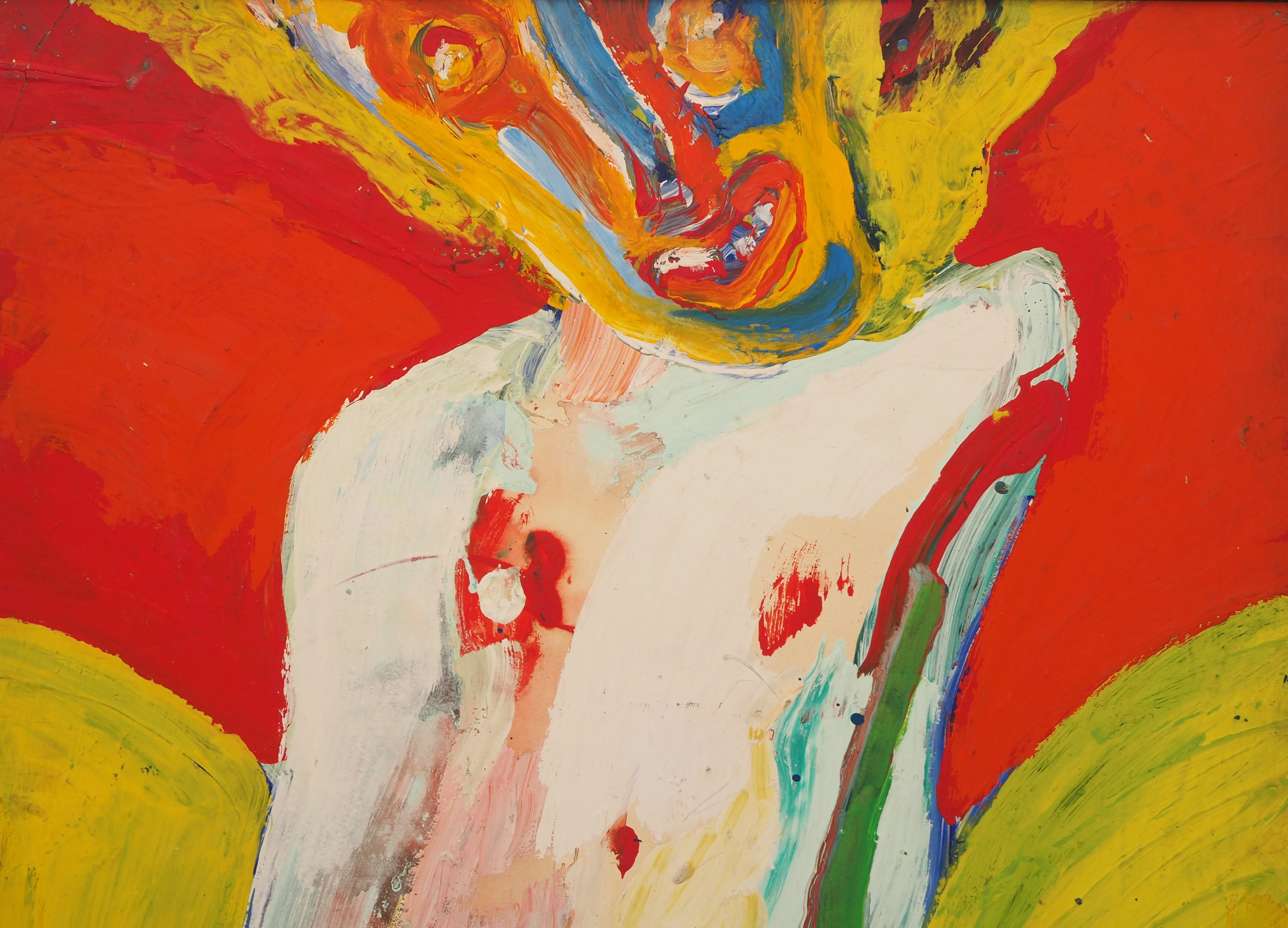 Bengt LINDSTROM : Jeune fille joyeuse, Huile sur papier - Image 6