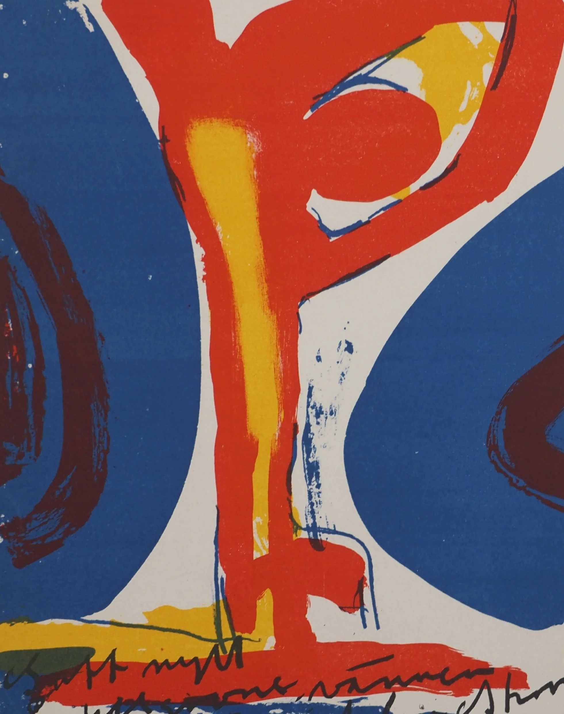 Bengt LINDSTROM : L'oeil rouge, Lithographie originale signée - Image 3