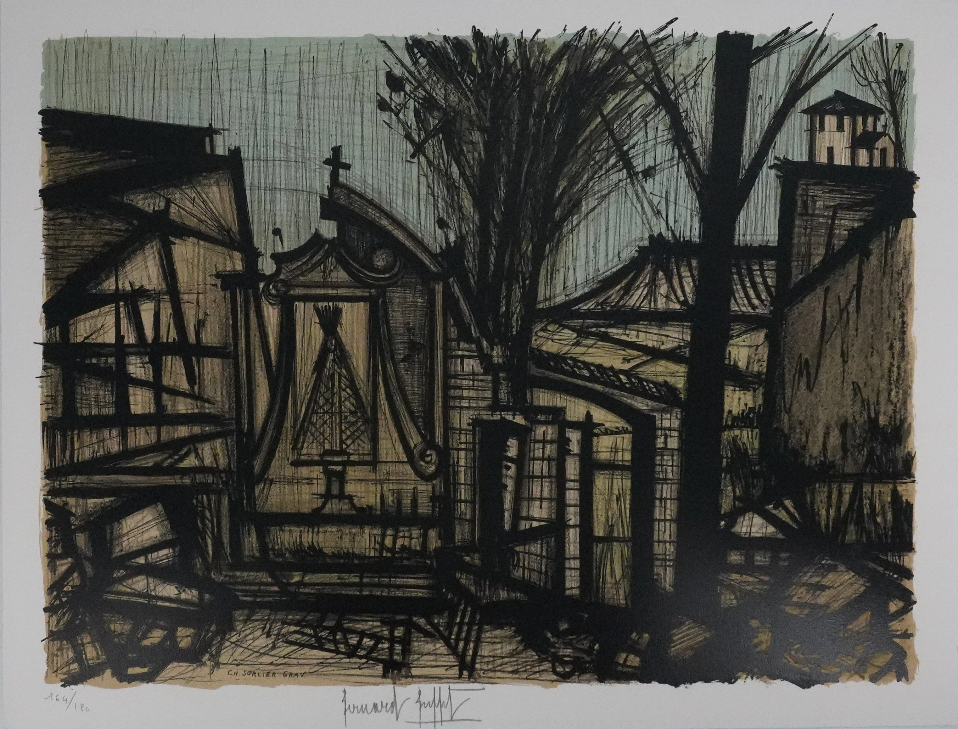 Bernard BUFFET : Carmen, Dans la montagne, Lithographie signée