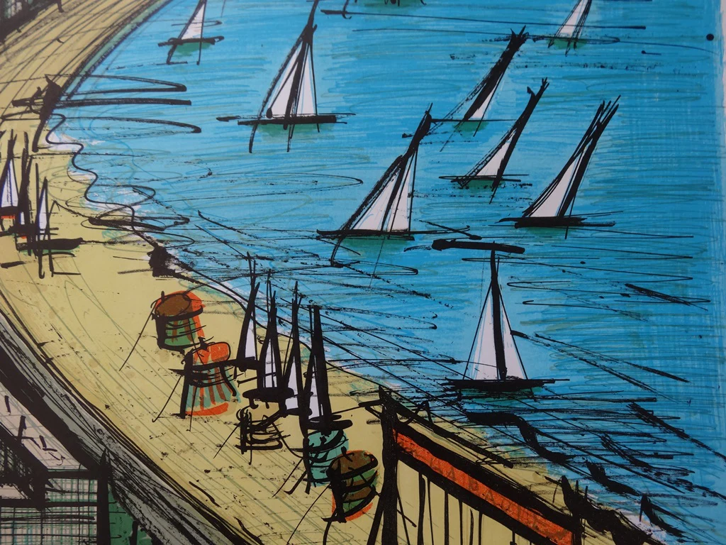 Bernard BUFFET : La Baule, Affiche en lithographie originale signée - Image 5
