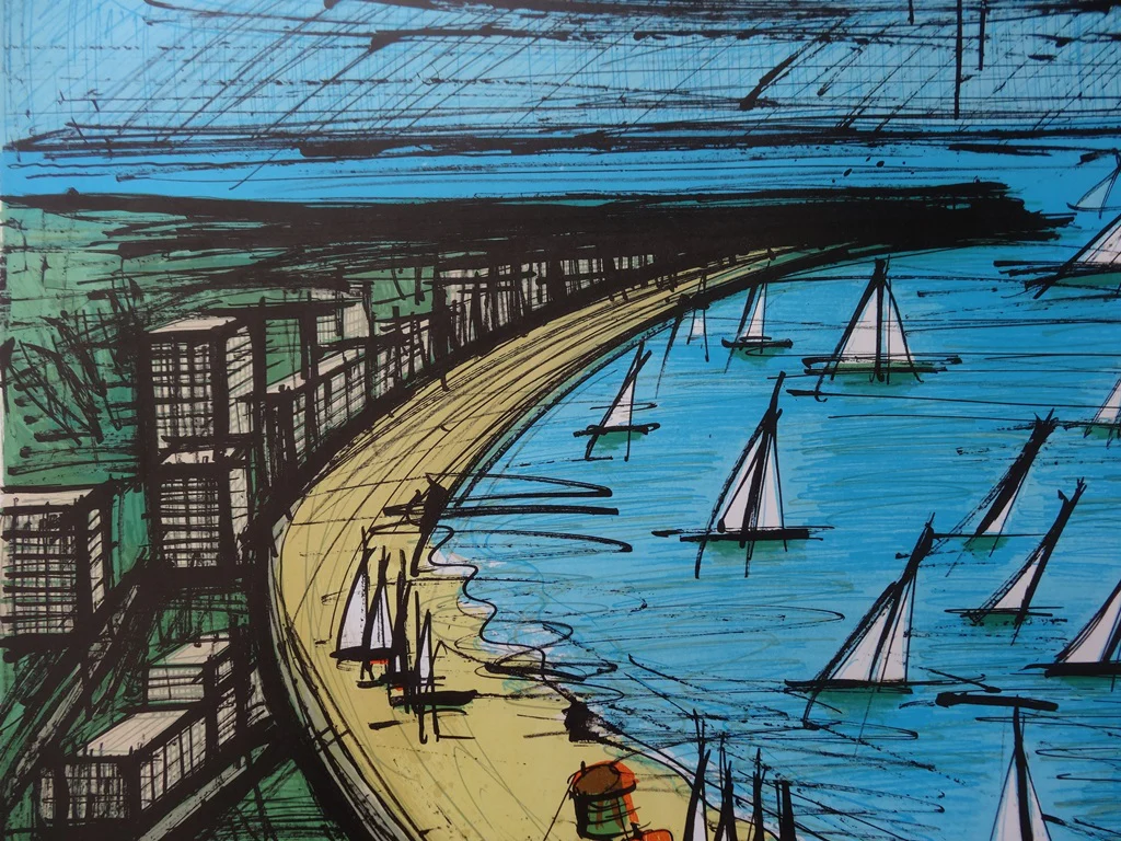 Bernard BUFFET : La Baule, Affiche en lithographie originale signée - Image 6