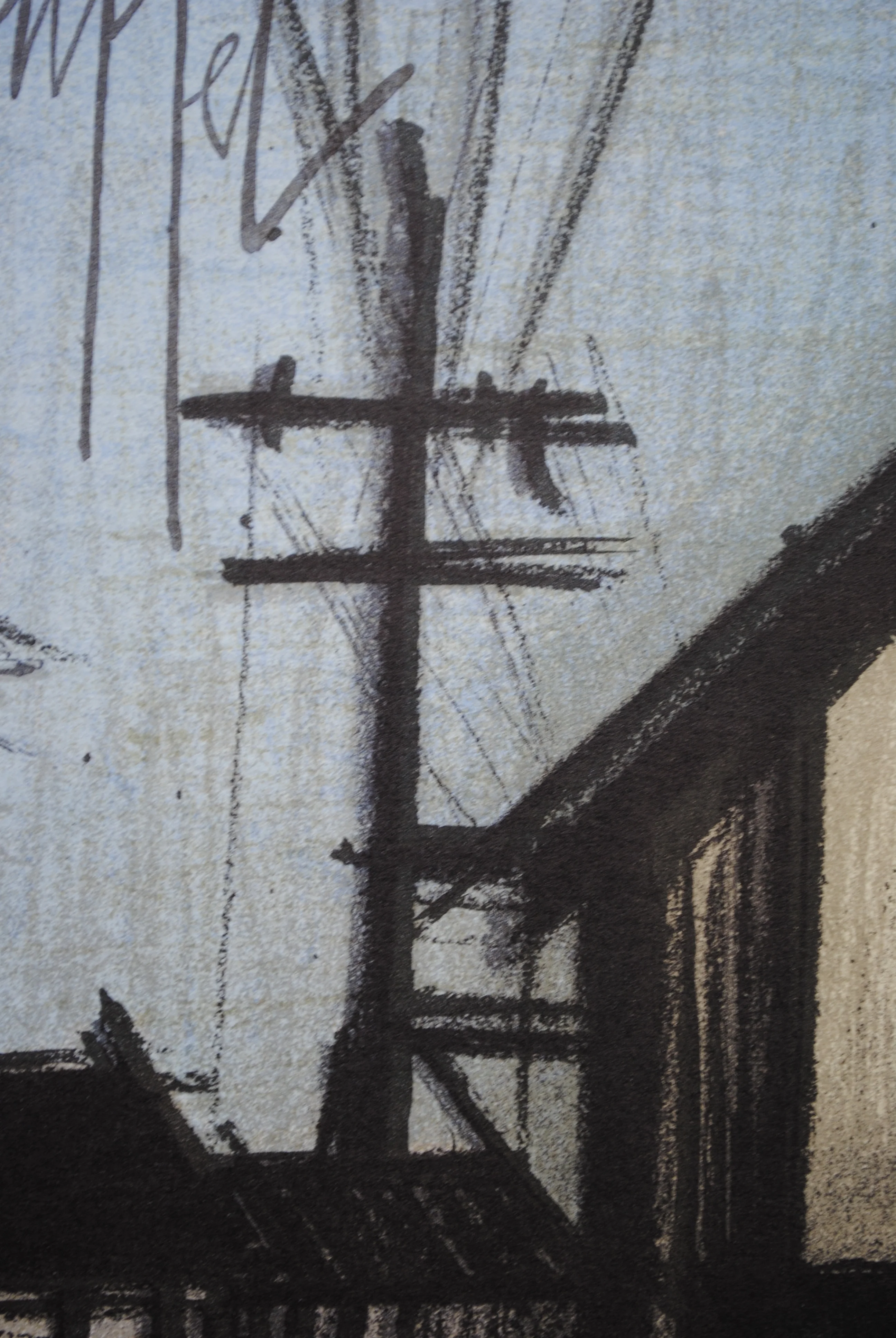Bernard BUFFET : La route du village, Lithographie originale signée, 1967, MOURLOT - Image 3