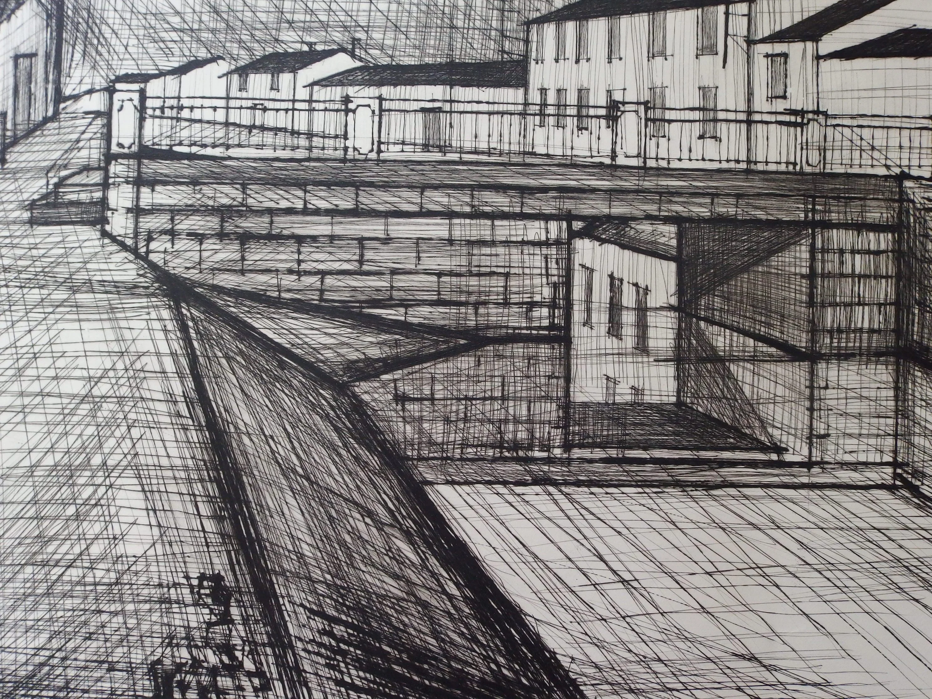 Bernard BUFFET : L'écluse sur le canal, Gravure originale signée - Image 6