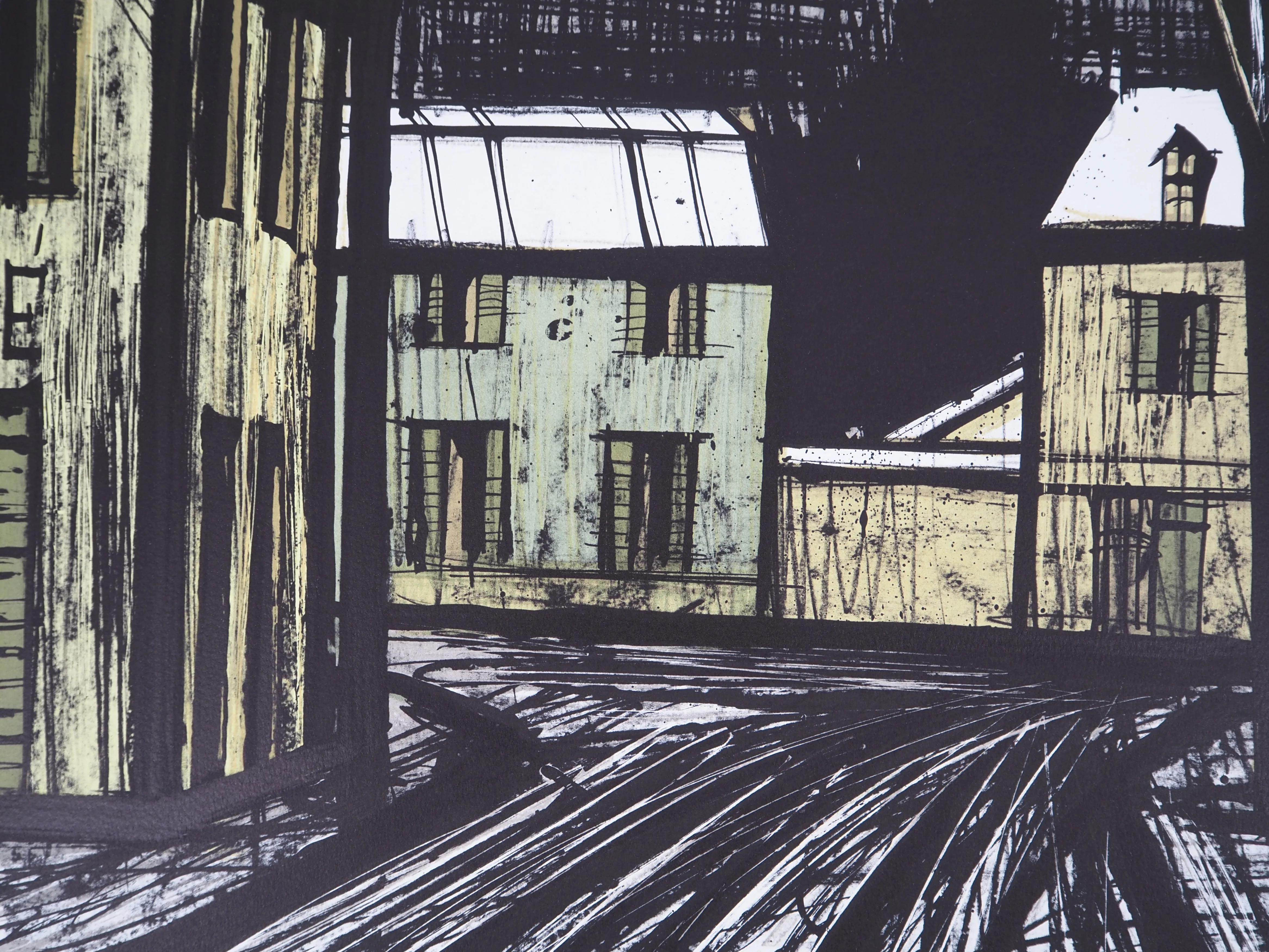 Bernard BUFFET : Village sous la neige, Lithographie originale signée - Image 4